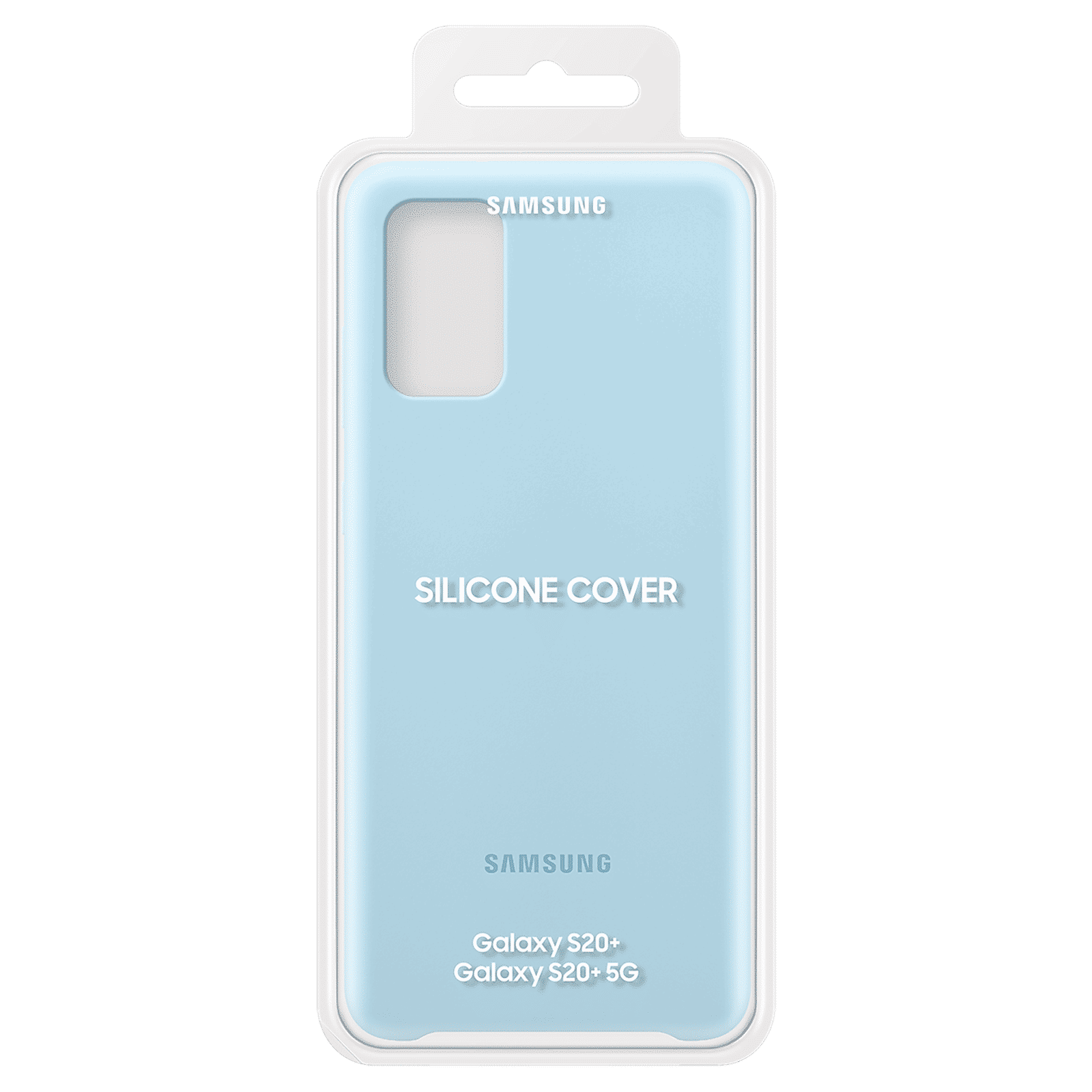 SAMSUNG Silicone Back Cover for Galaxy S20 Plus (Camera Protection, Blue)_6