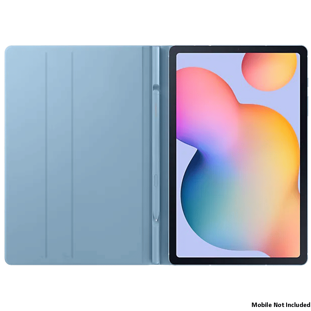 SAMSUNG PC & Polyurethane Smart Folio Case for SAMSUNG Galaxy Tab S6 Lite (Compartment for S Pen, Blue)_4