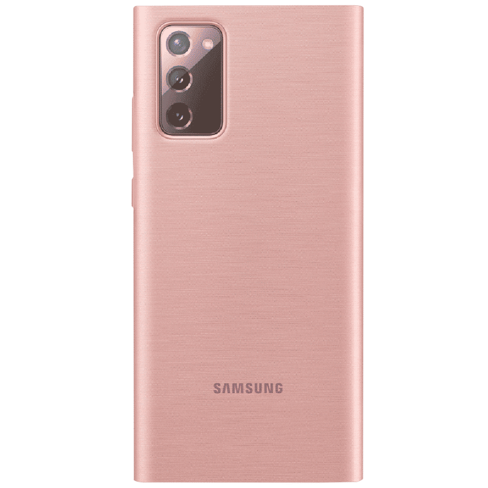 SAMSUNG Synthetic Leather Flip Cover for SAMSUNG Galaxy Note 20 (Convenient Alerts, Mystic Bronze)_5