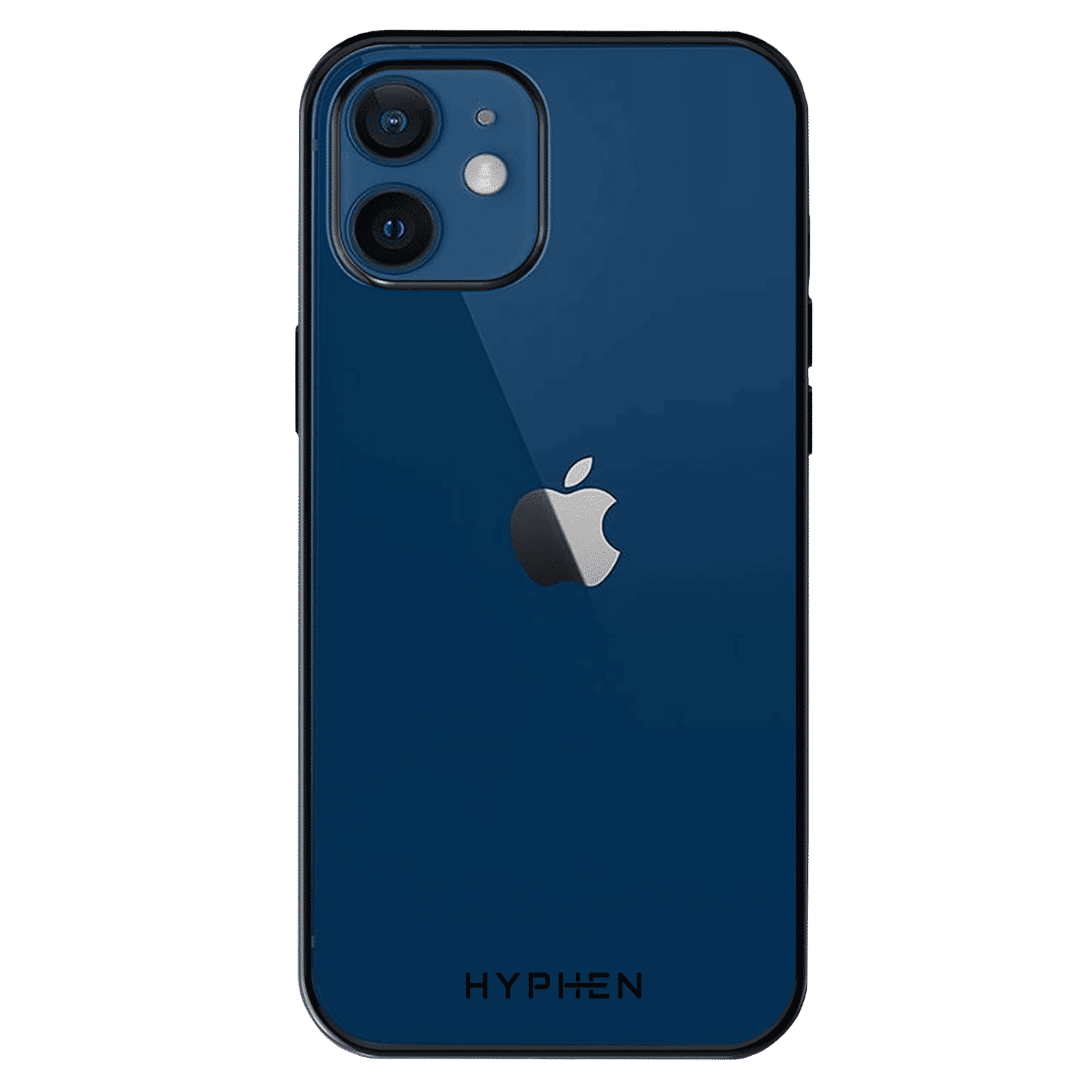 HYPHEN Frame TPU Back Cover for Apple iPhone 12, 12 Pro (Supports Wireless Charging, Black)_10