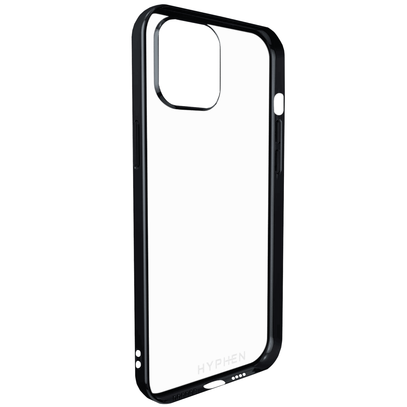 HYPHEN Frame TPU Back Cover for Apple iPhone 12, 12 Pro (Supports Wireless Charging, Black)_3