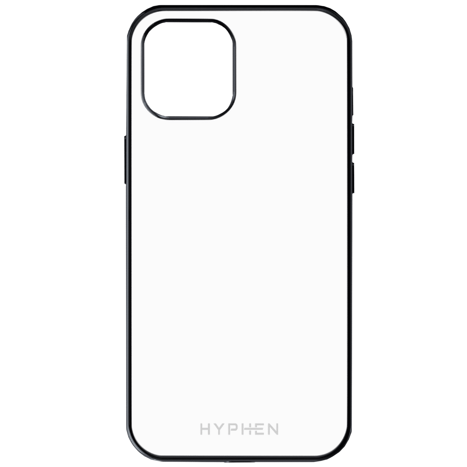 HYPHEN Frame TPU Back Cover for Apple iPhone 12, 12 Pro (Supports Wireless Charging, Black)_4