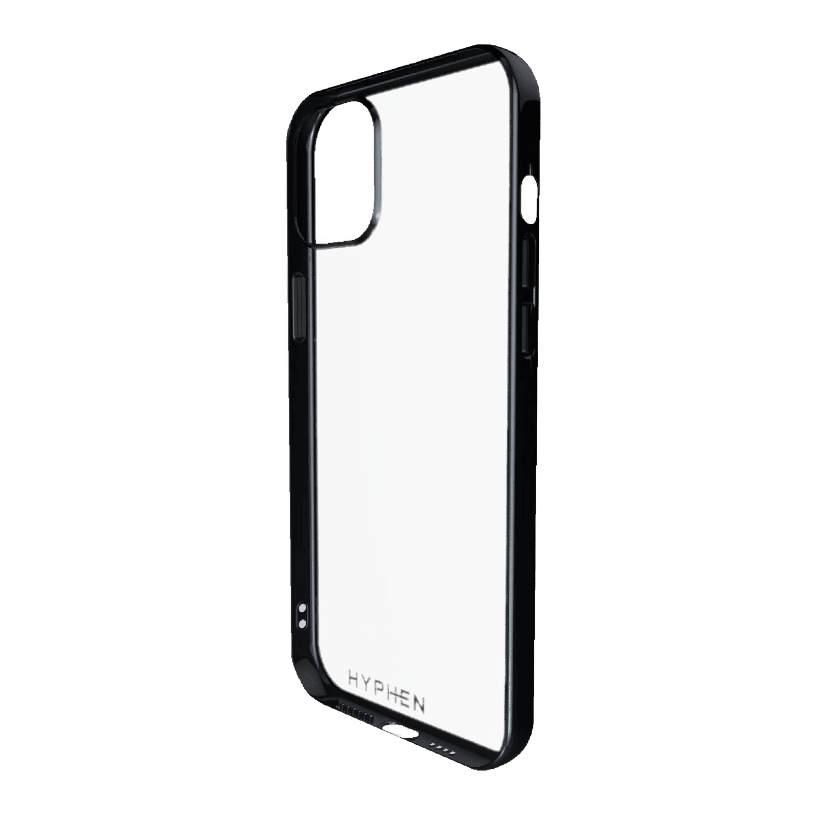 HYPHEN Frame TPU Back Cover for Apple iPhone 12, 12 Pro (Supports Wireless Charging, Black)_5
