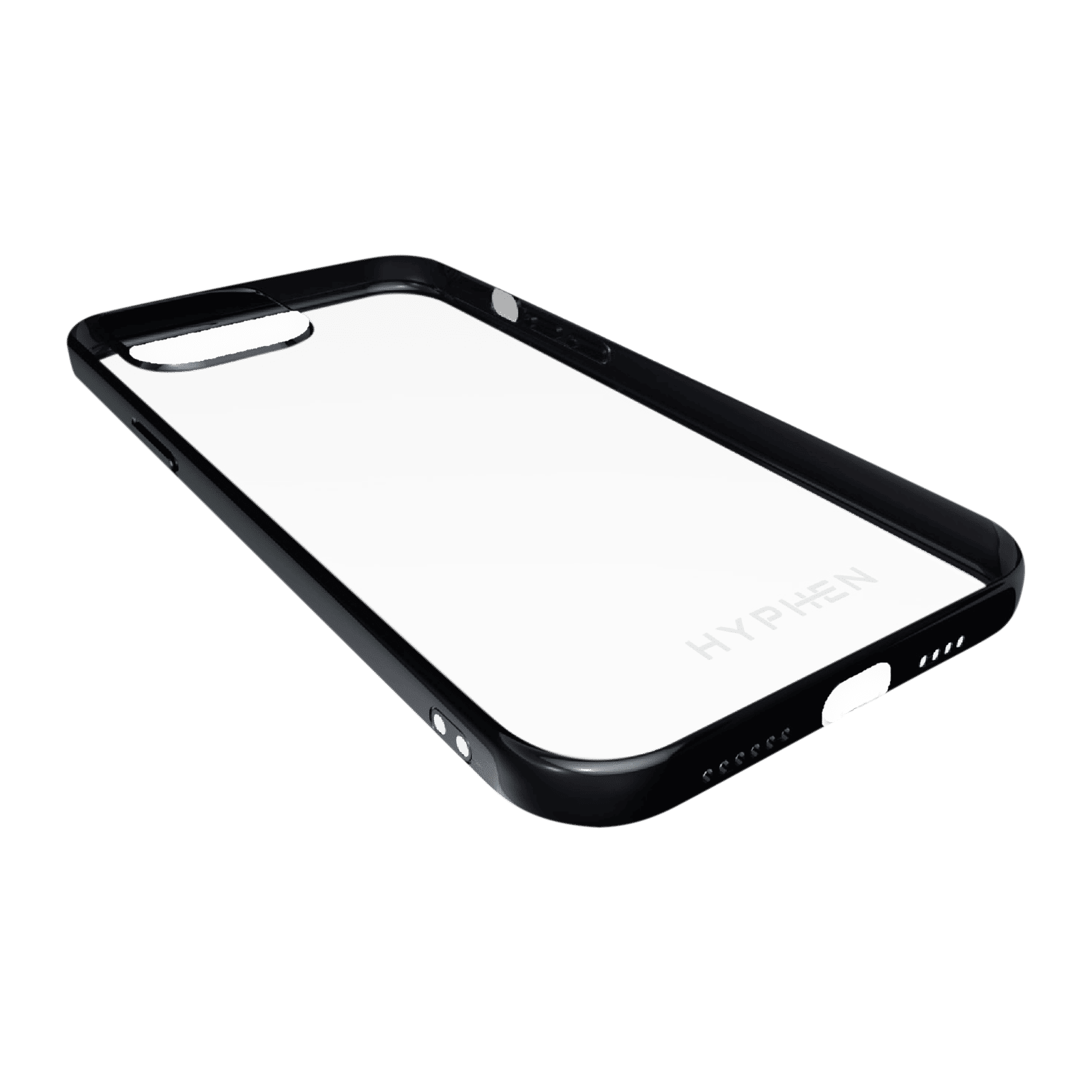 HYPHEN Frame TPU Back Cover for Apple iPhone 12, 12 Pro (Supports Wireless Charging, Black)_7
