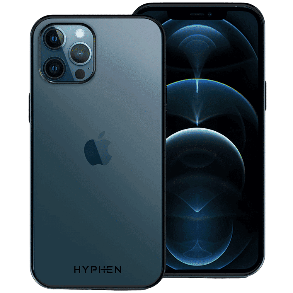 HYPHEN Frame TPU Back Cover for Apple iPhone 12 Pro Max (Compact, Flexible and Slim Design, Black)_1