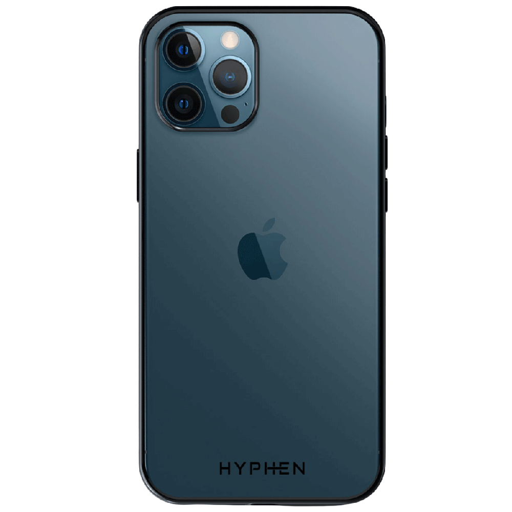 HYPHEN Frame TPU Back Cover for Apple iPhone 12 Pro Max (Compact, Flexible and Slim Design, Black)_4