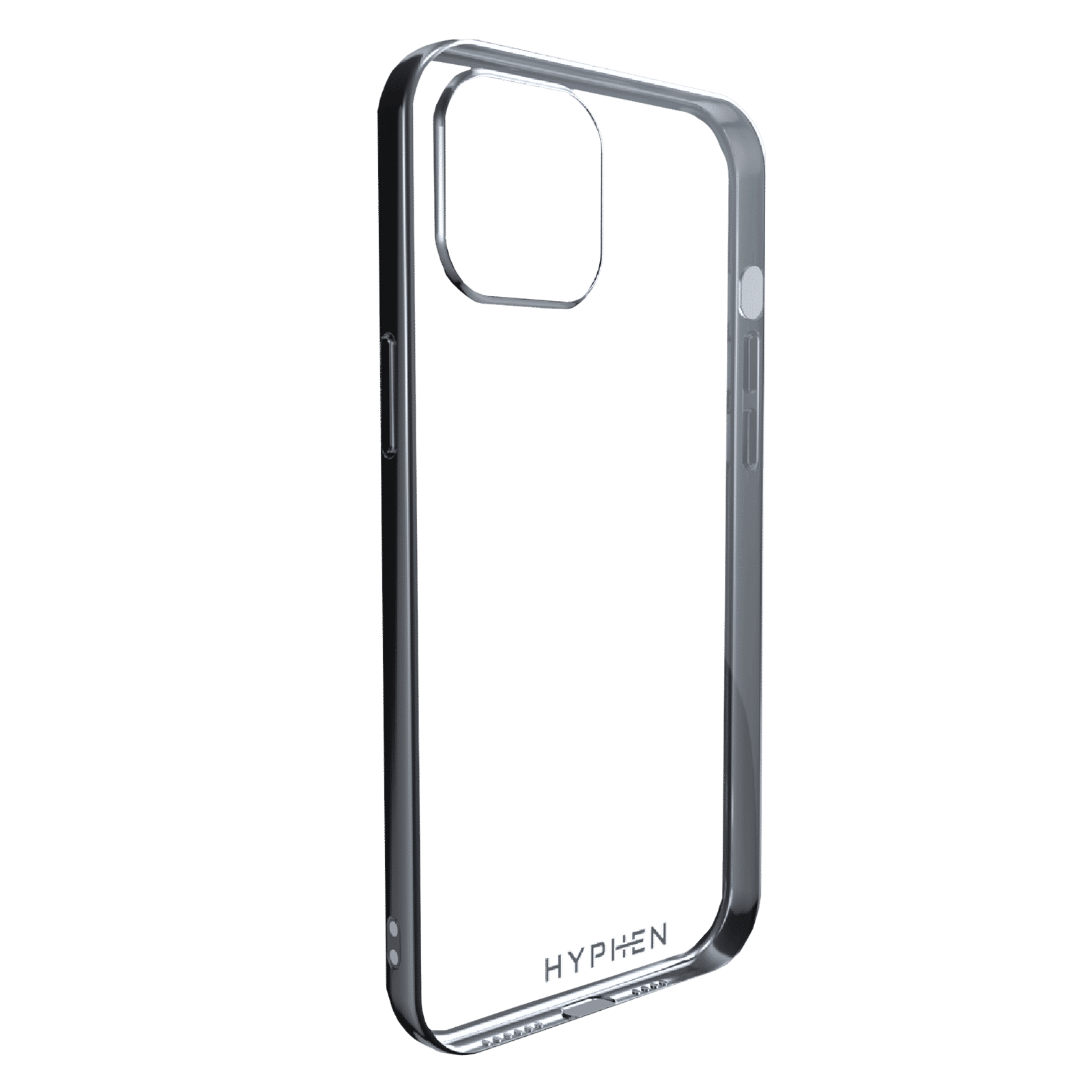 Hyphen AIRE Frame TPU Back Cover for Apple iPhone 12, 12 Pro (Supports Wireless Charging, Silver)_9