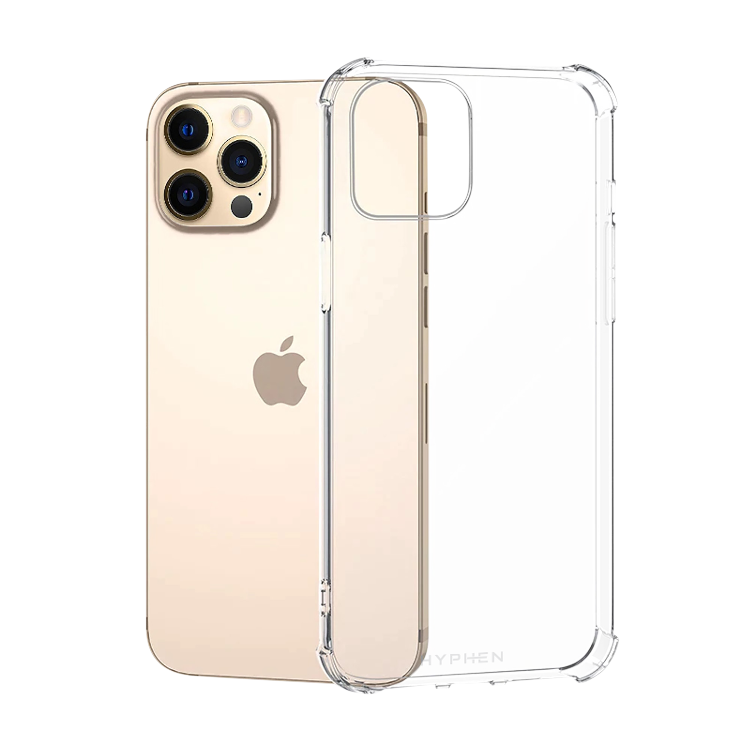 HYPHEN TPU Back Cover for Apple iPhone 12, 12 Pro (Supports Wireless Charging, Clear)_1