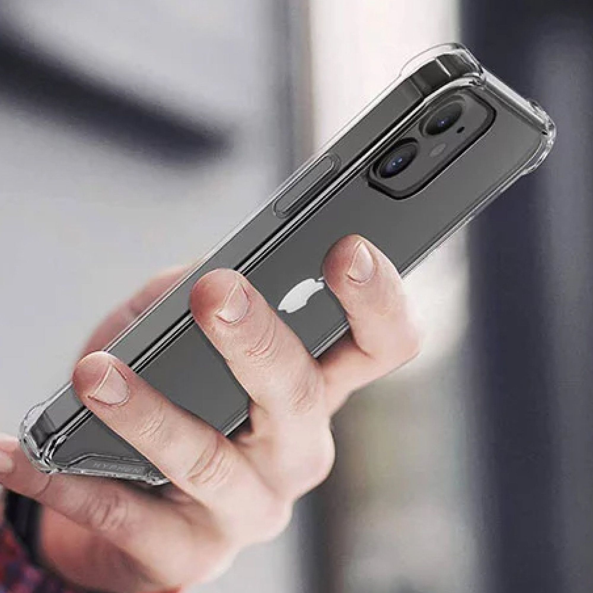 HYPHEN TPU Back Cover for Apple iPhone 12, 12 Pro (Supports Wireless Charging, Clear)_18