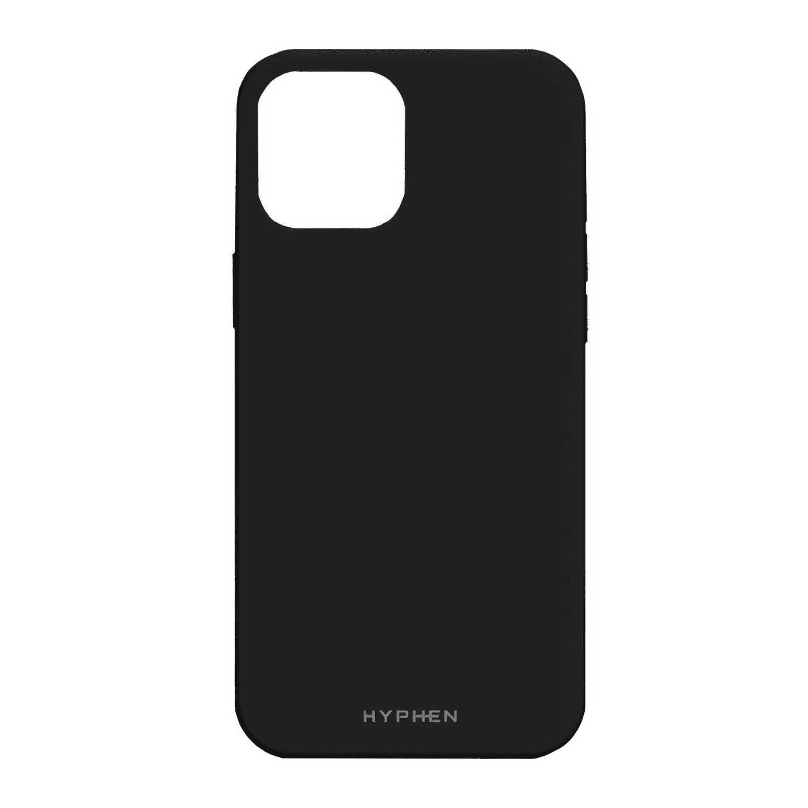 Hyphen TINT Soft Polyurethane Silicone Back Cover for Apple iPhone 12, 12 Pro (Supports Wireless Charging, Black)_3