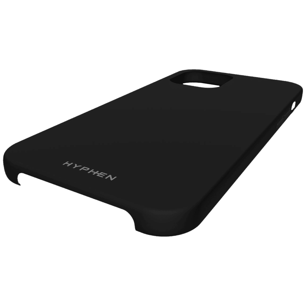 HYPHEN HPC-SXII540138 Silicone Back Cover for Apple iPhone 12 Mini (Water Resistant, Black)_7