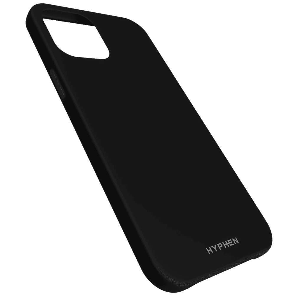 HYPHEN HPC-SXII540138 Silicone Back Cover for Apple iPhone 12 Mini (Water Resistant, Black)_10