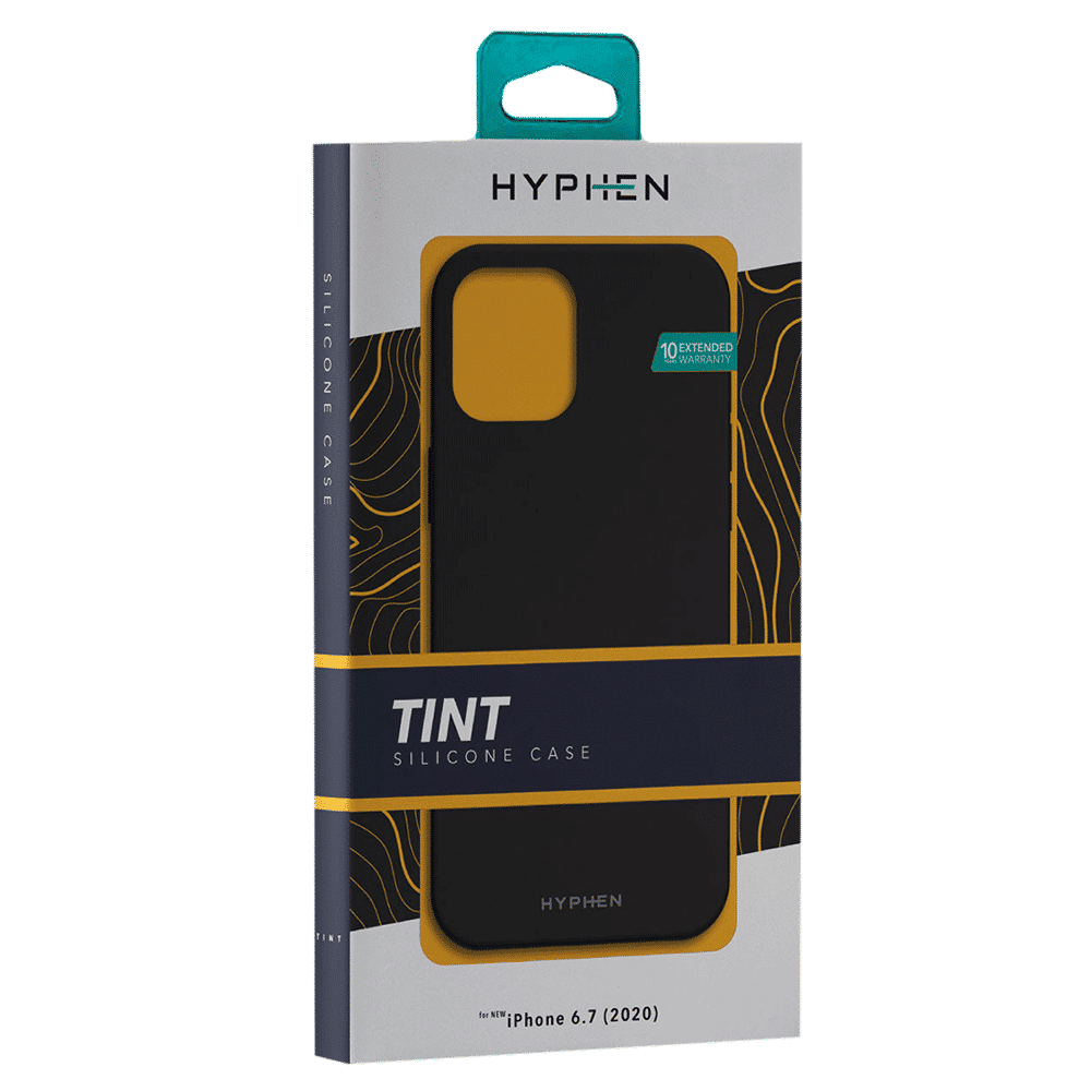 HYPHEN Tint Silicone Back Cover for Apple iPhone 12 Pro Max (Compact and Flexible, Black)_9
