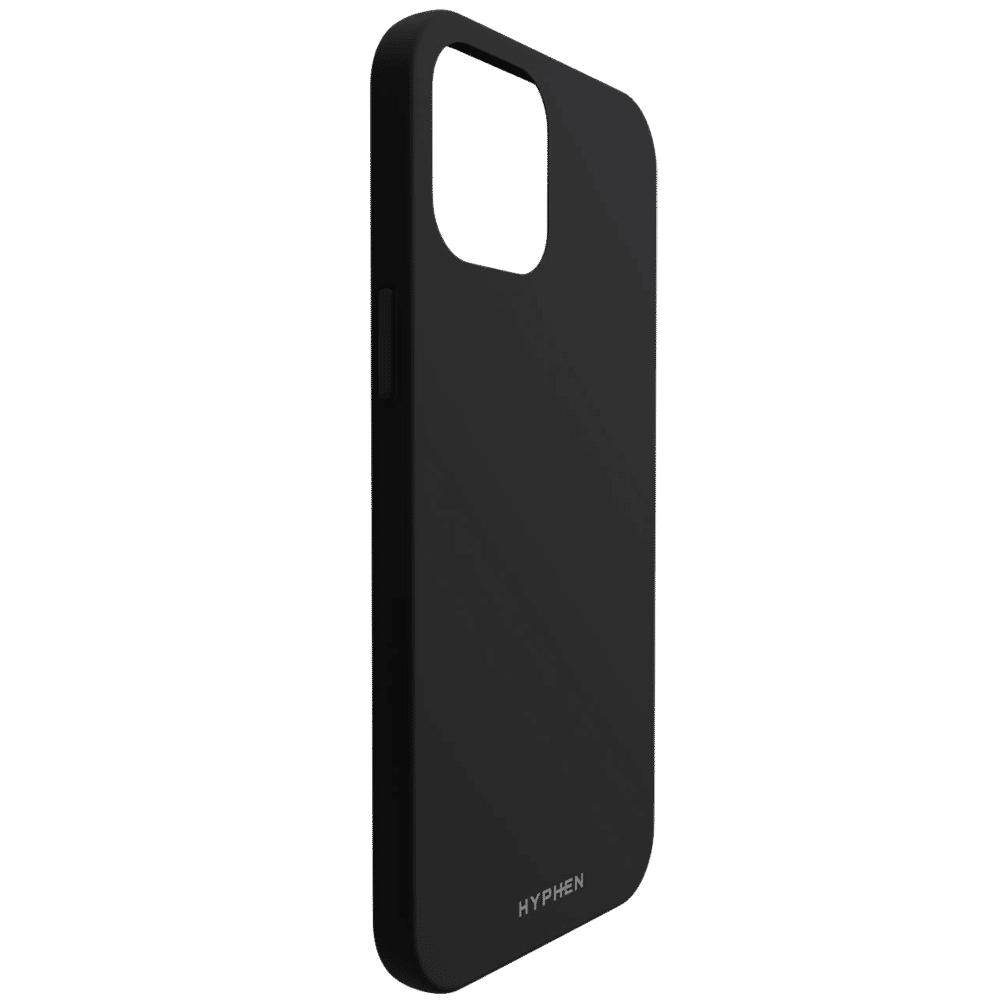 HYPHEN Tint Silicone Back Cover for Apple iPhone 12 Pro Max (Compact and Flexible, Black)_4