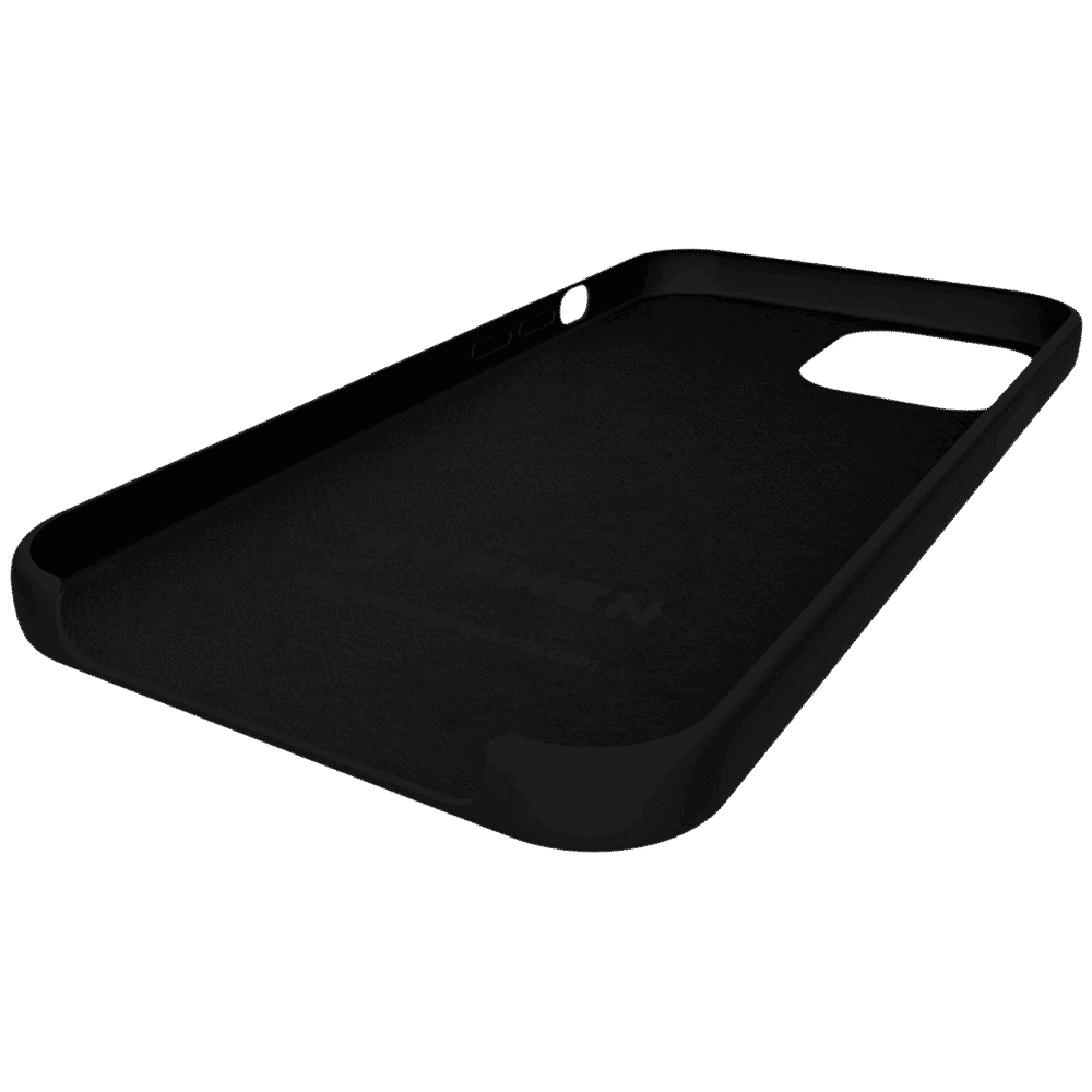 HYPHEN Tint Silicone Back Cover for Apple iPhone 12 Pro Max (Compact and Flexible, Black)_6