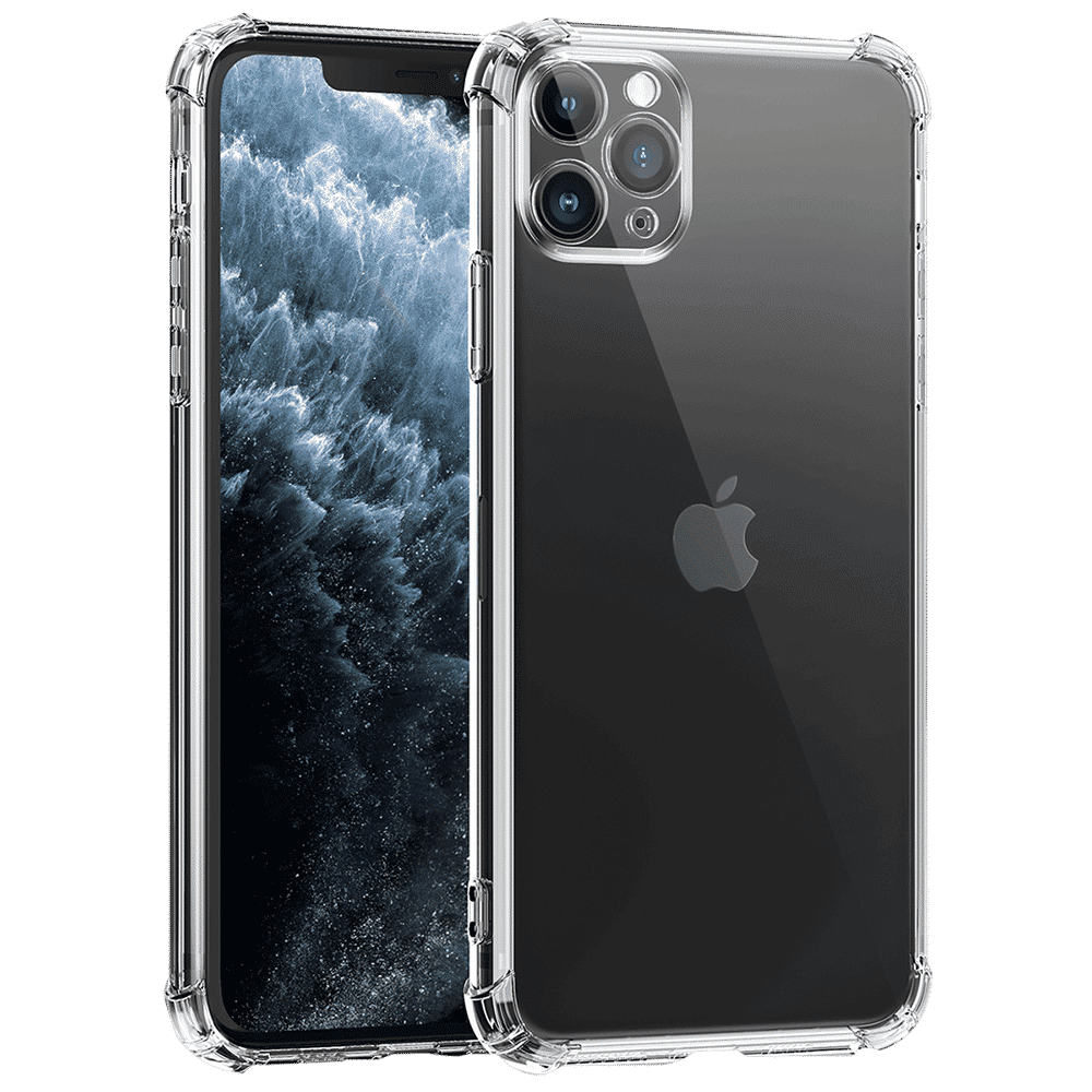in base Ultra Clear TPU Shell Back Cover for Apple iPhone 12 and iPhone 12 Pro (Soft and Flexible, Clear)_1