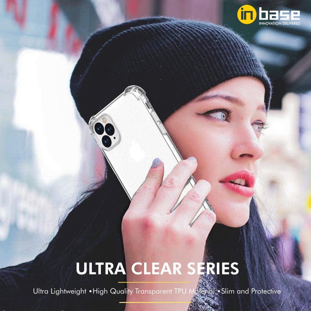 in base Ultra Clear TPU Shell Back Cover for Apple iPhone 12 and iPhone 12 Pro (Soft and Flexible, Clear)_9