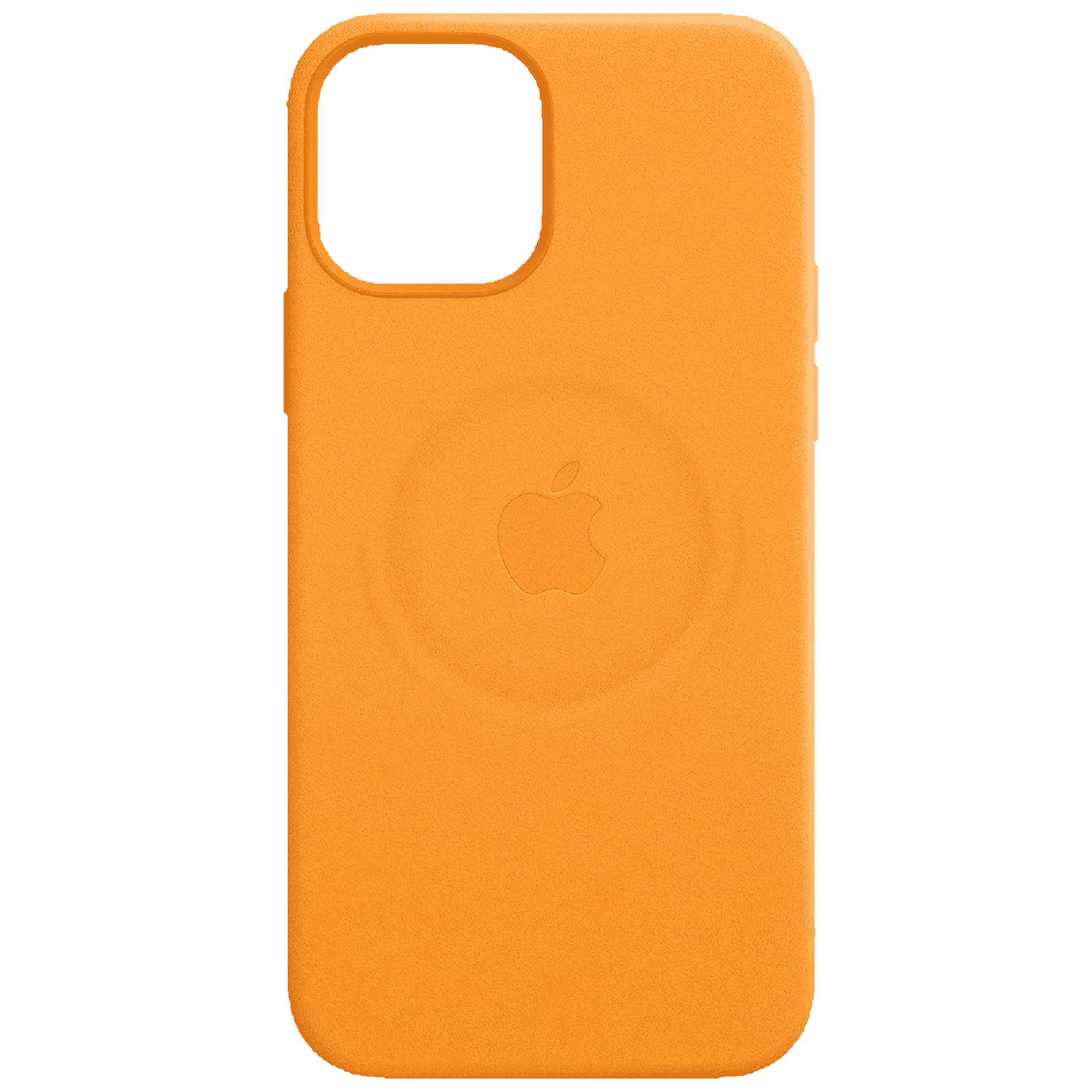 Apple Soft Leather Back Cover for Apple iPhone 12 Pro Max (MagSafe Charging Support, California Poppy)_3