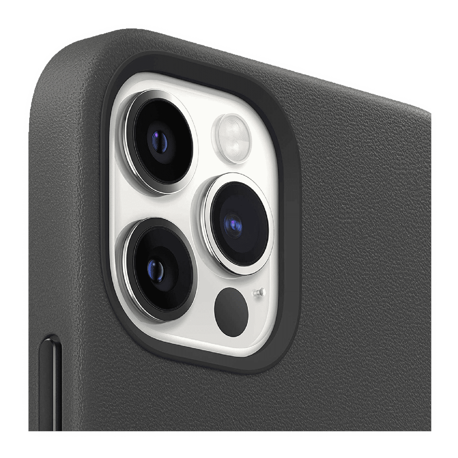 Apple Soft Leather Back Cover for Apple iPhone 12 Pro Max (MagSafe Charging Support, Black)_4