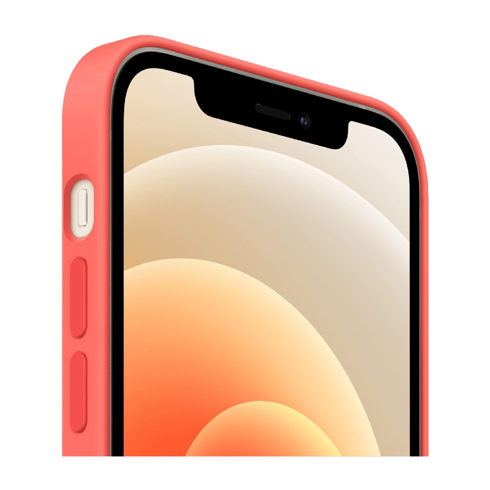 Apple Soft Silicone Back Cover for Apple iPhone 12, 12 Pro (Built-in Magnets, Pink Citrus) Apple Soft Silicone Back Cover for Apple iPhone 12, 12 Pro (Built-in Magnets, Pink Citrus)_5