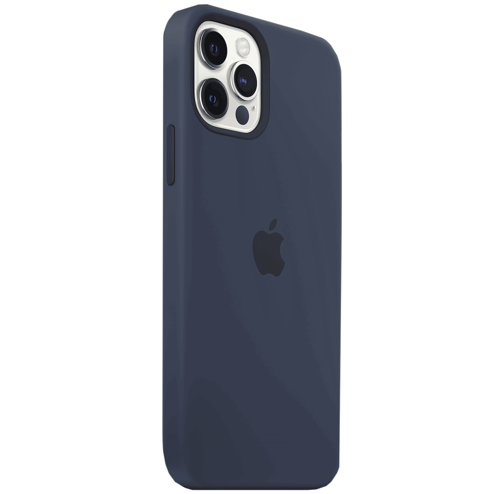 Apple Soft Silicone Back Cover for Apple iPhone 12, 12 Pro (Built-in Magnets, Deep Navy)_2