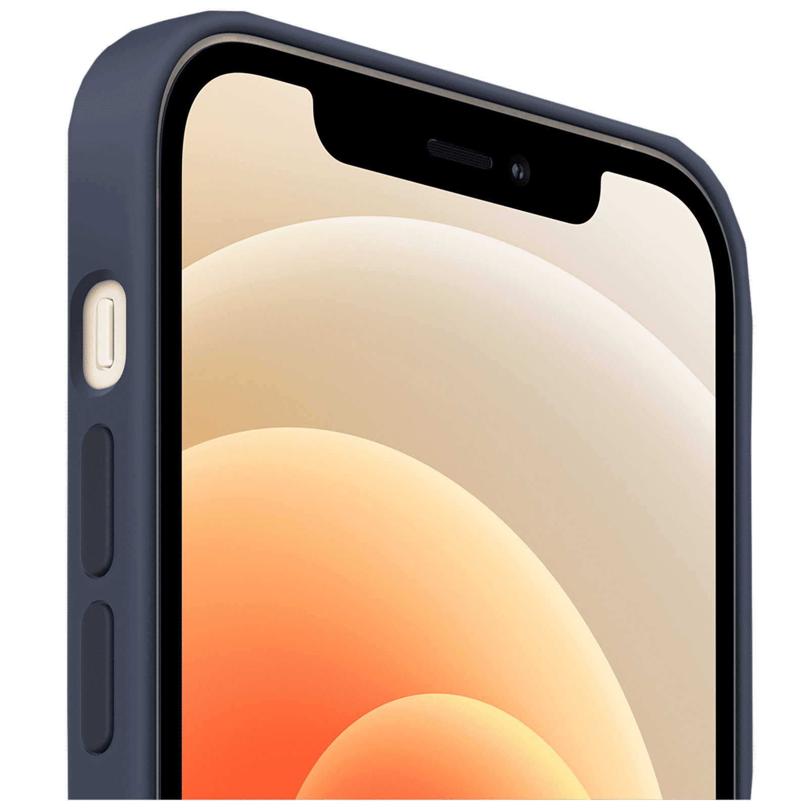 Apple Soft Silicone Back Cover for Apple iPhone 12, 12 Pro (Built-in Magnets, Deep Navy)_5