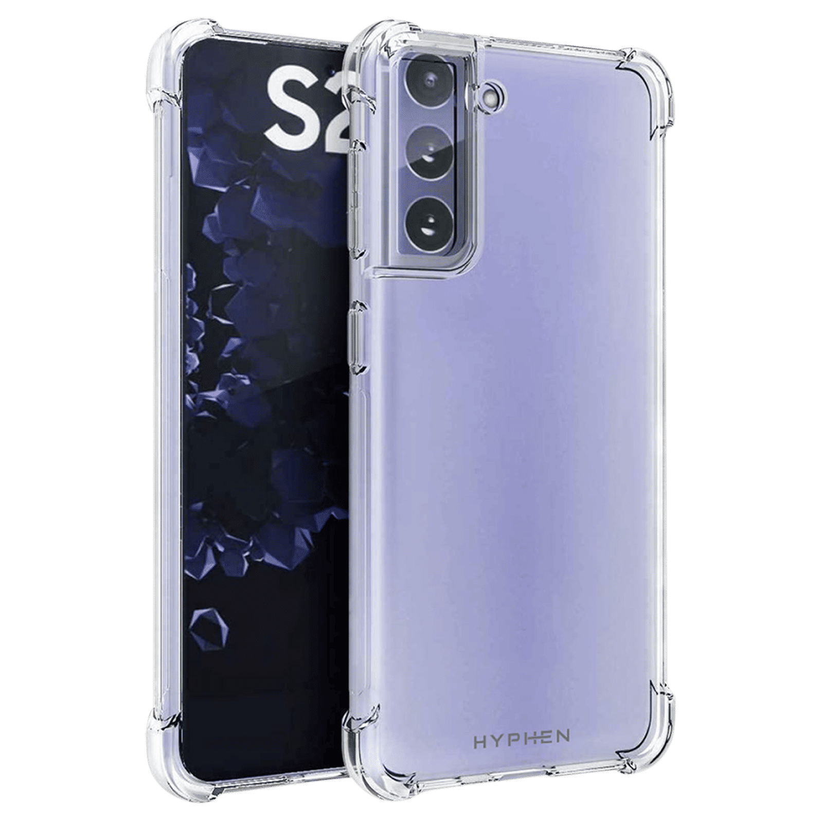 HYPHEN Soft TPU Back Cover for SAMSUNG S21 (Wireless Charging Compatible, Clear)_1