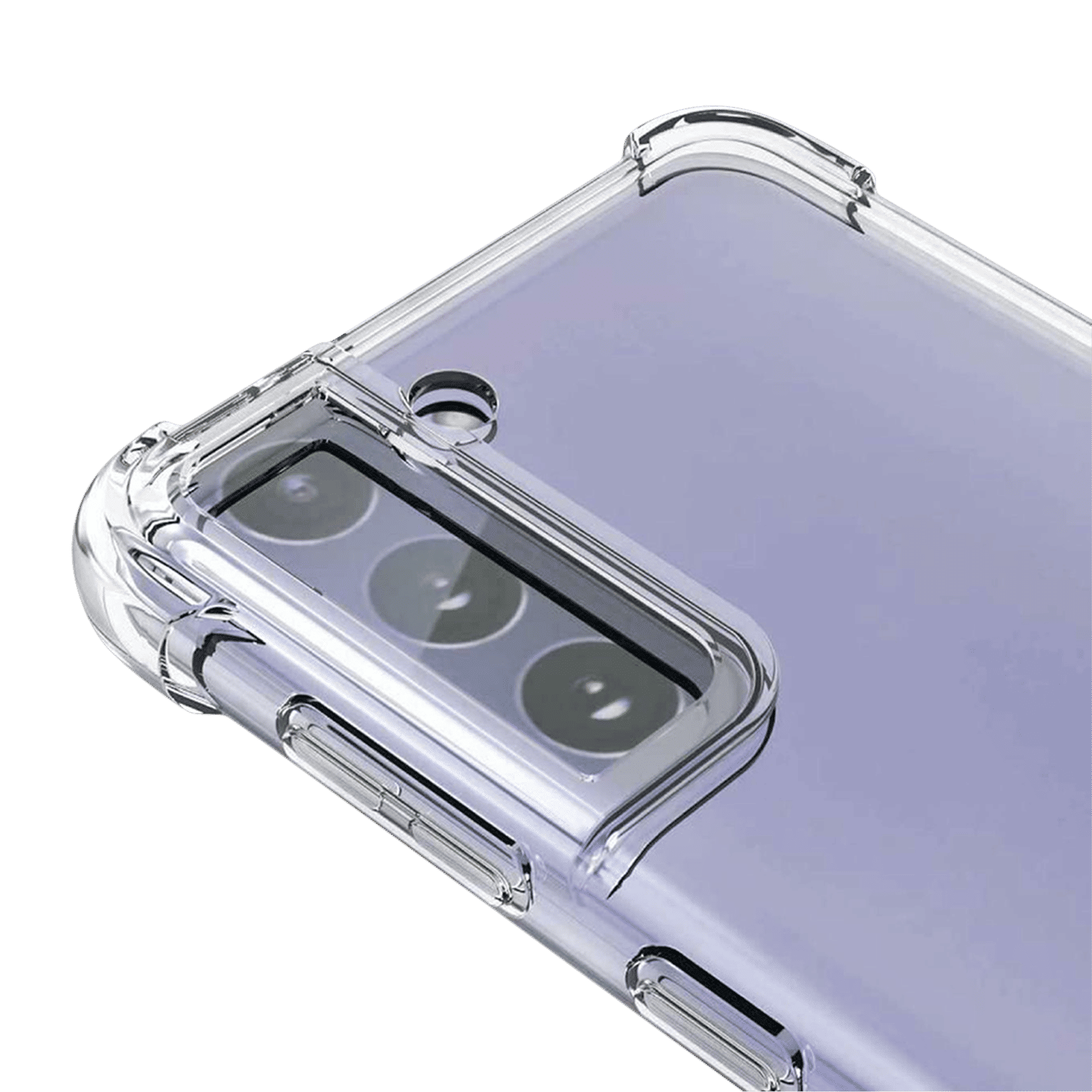 HYPHEN Soft TPU Back Cover for SAMSUNG S21 (Wireless Charging Compatible, Clear)_5