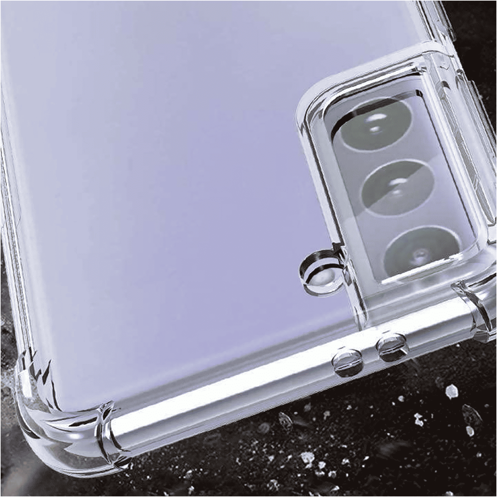 HYPHEN Soft TPU Back Cover for SAMSUNG S21 (Wireless Charging Compatible, Clear)_6