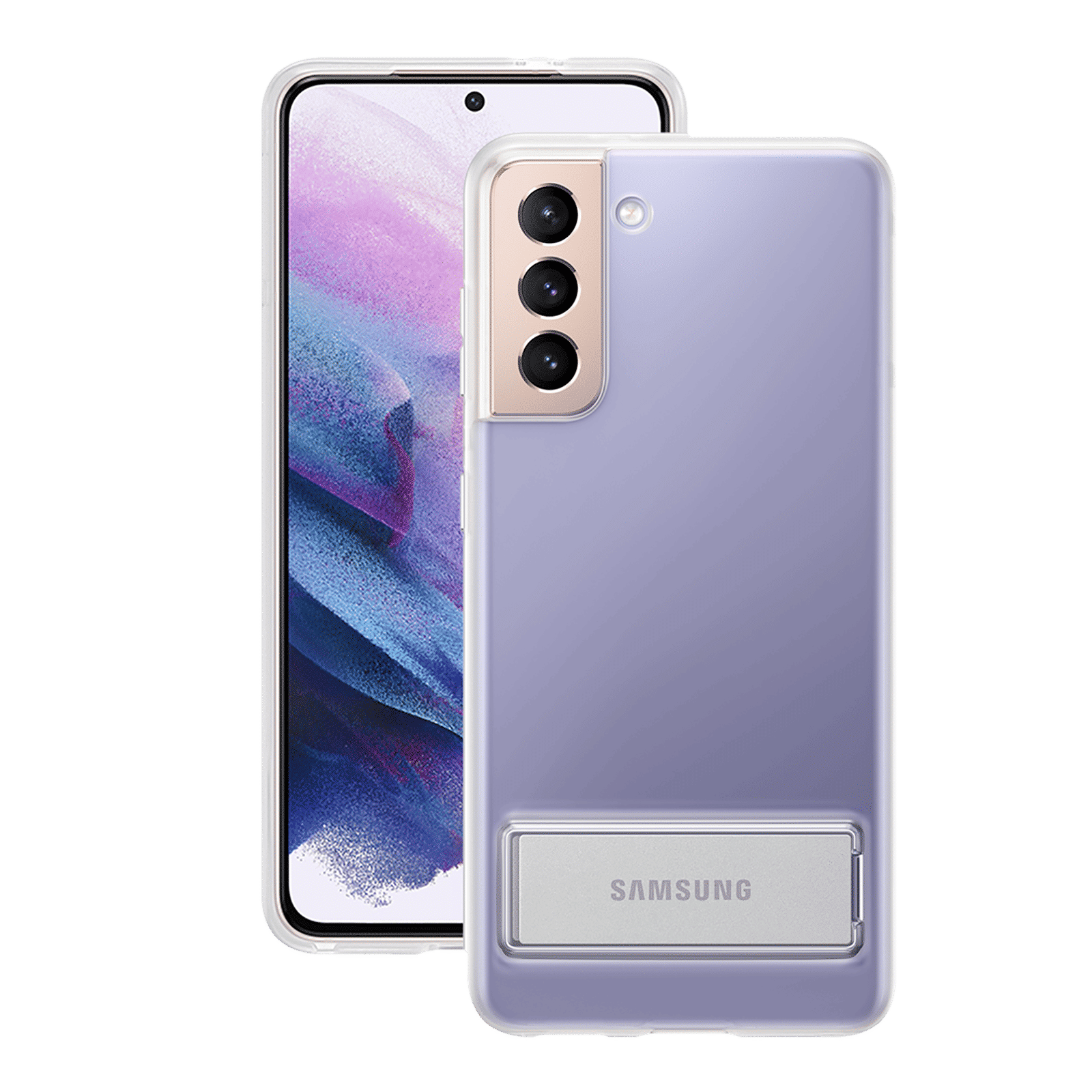 SAMSUNG TPU & Polycarbonate Back Cover for SAMSUNG Galaxy S21 (Adjustable Free Stop Hinge, Transparent) SAMSUNG TPU & Polycarbonate Back Cover for SAMSUNG Galaxy S21 (Adjustable Free Stop Hinge, Transparent)_1