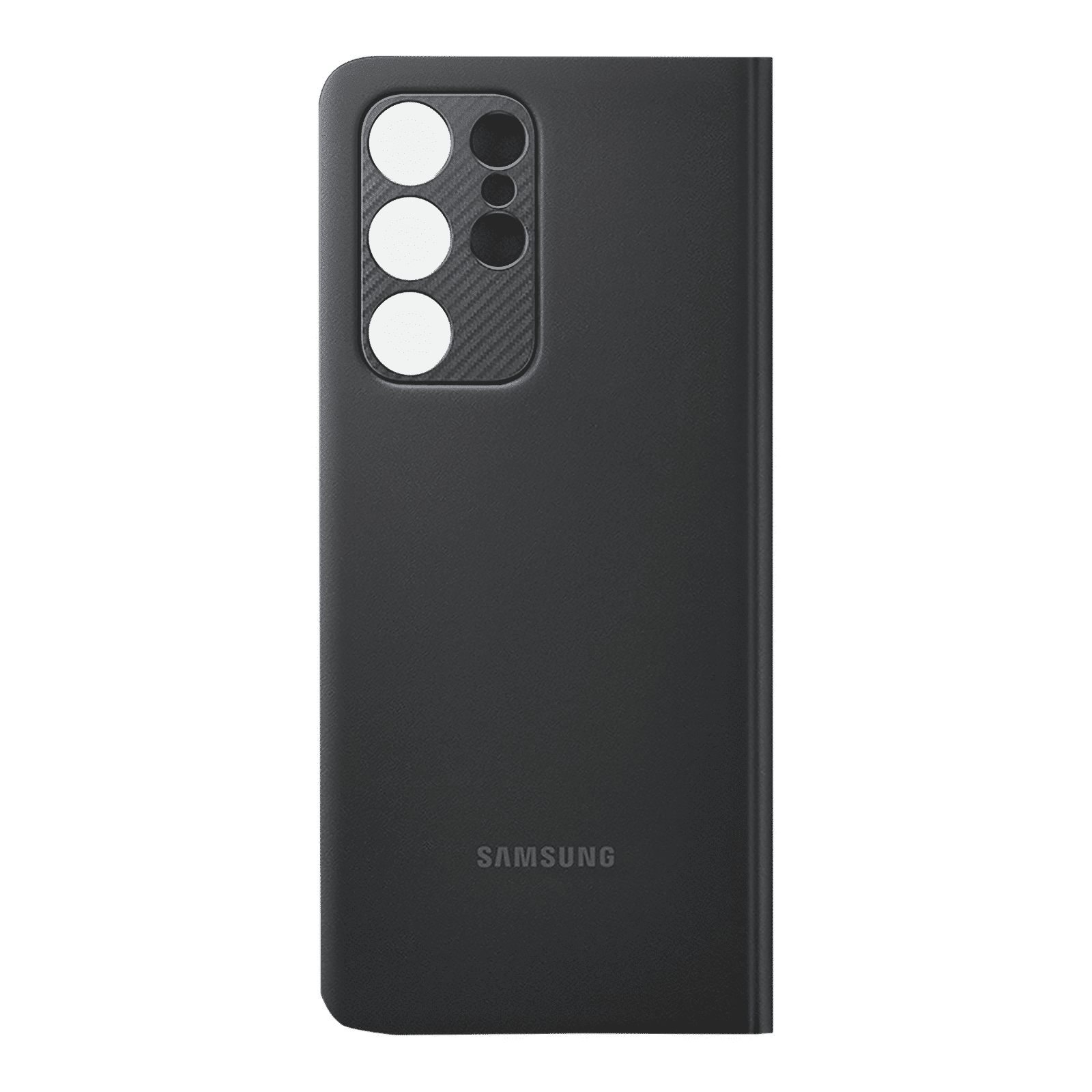 SAMSUNG Smart Clear View TPU Flip Cover for SAMSUNG Galaxy S21 Ultra (Anti-Microbial, Black)_5