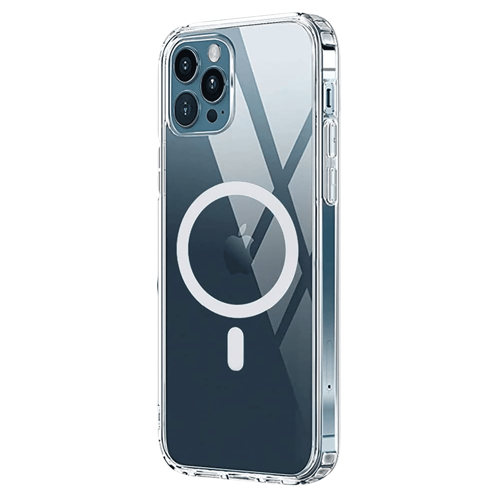 VAKU LUXOS Mag-Pro Polycarbonate Back Cover for Apple iPhone 12, 12 Pro (Supports Wireless Charging, Transparent)_6