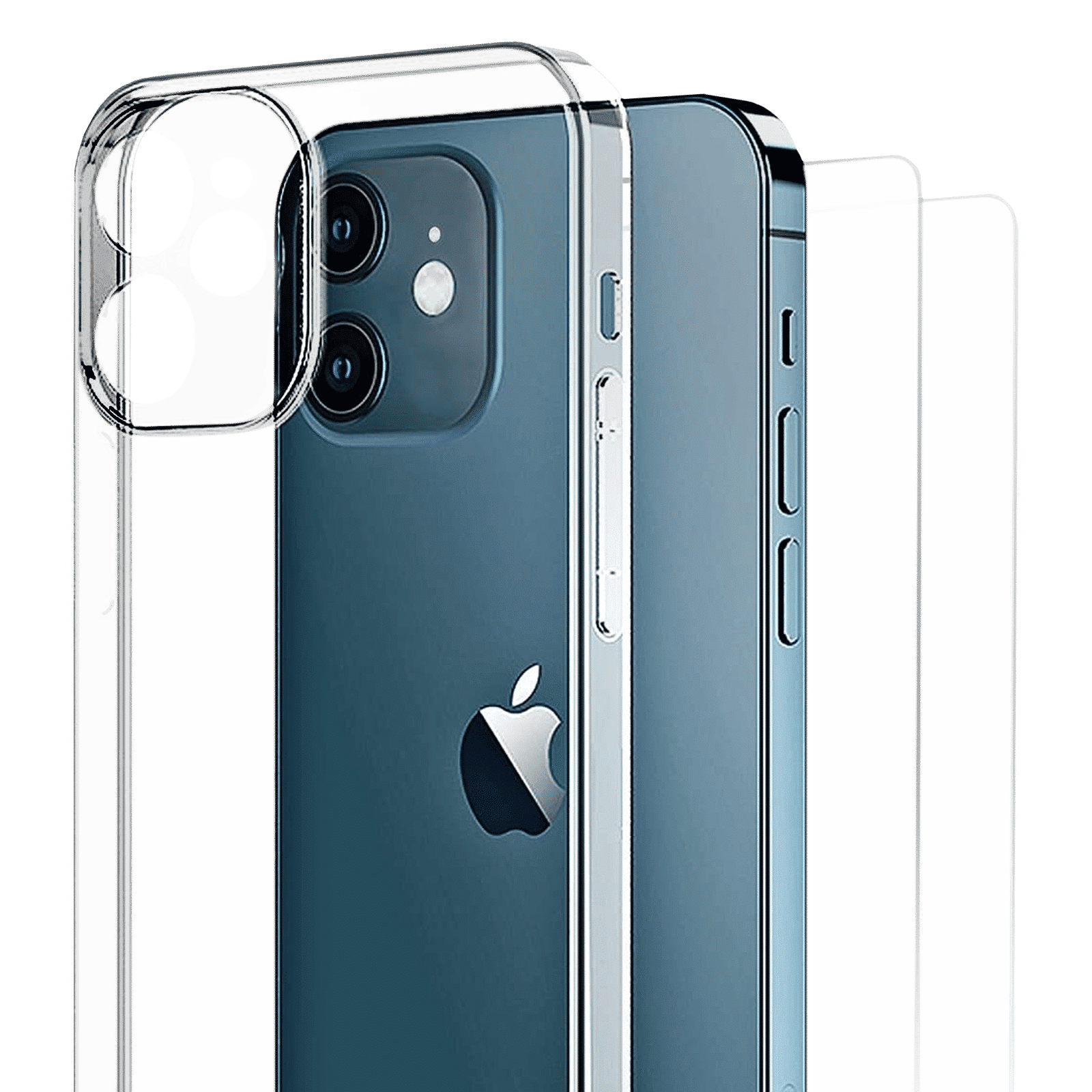 Vaku Silicone Back Cover for Apple iPhone 12 (Scratch Resistant, Clear)_2