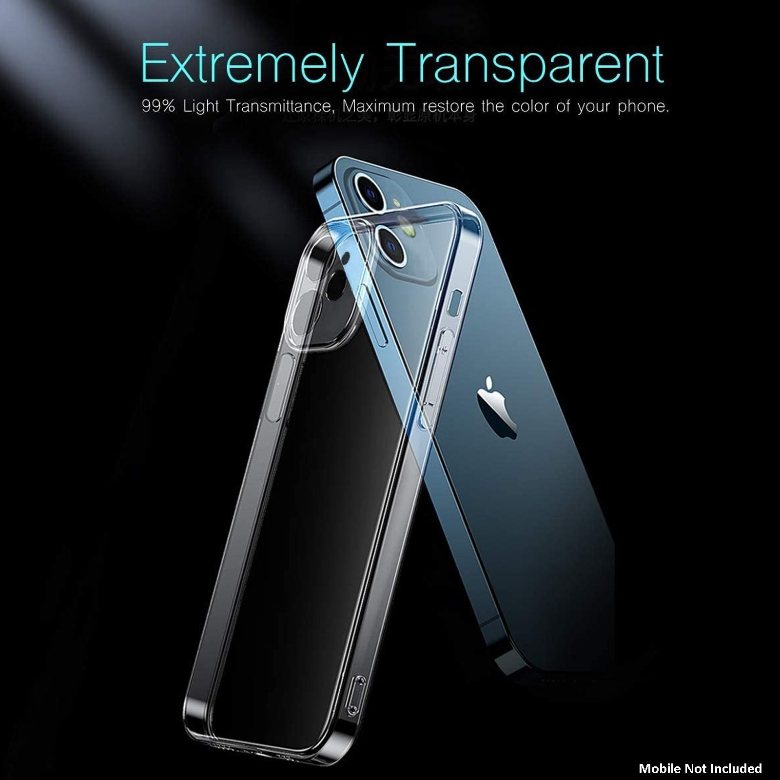 Vaku Silicone Back Cover for Apple iPhone 12 (Scratch Resistant, Clear)_5