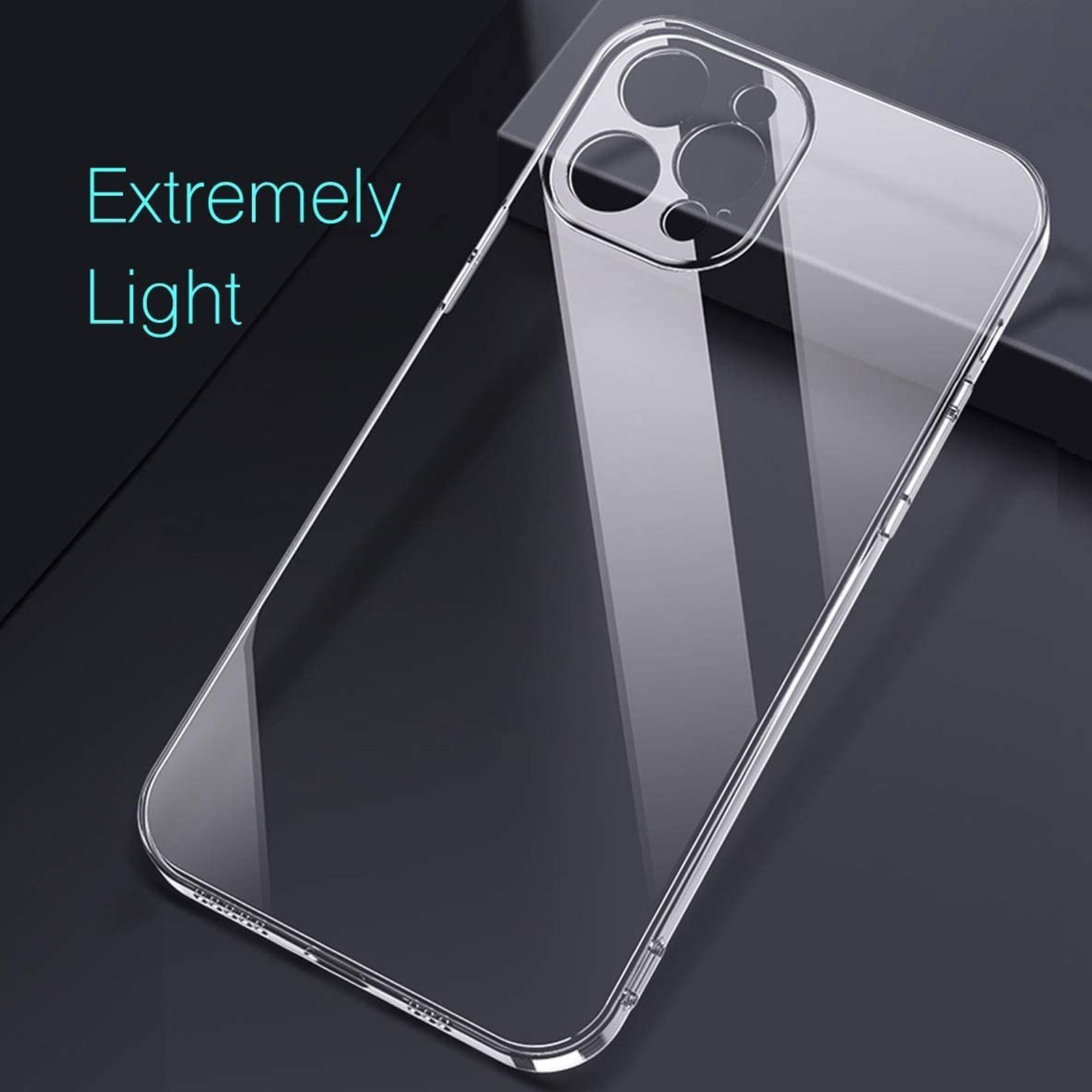 Vaku Silicone Back Cover for Apple iPhone 12, 12 Pro (Scratch Resistant, Clear)_5