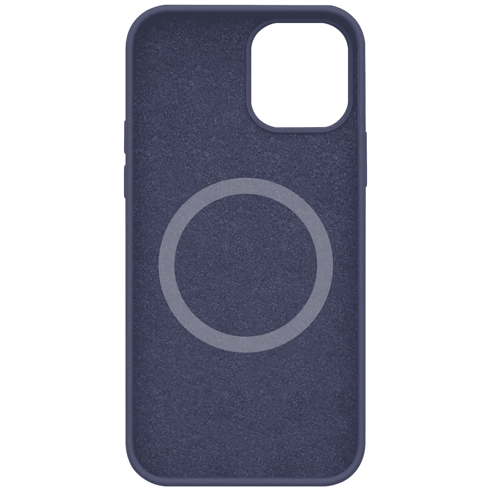 Vaku Soft Silicone & Microfiber Back Cover for Apple iPhone 12, 12 Pro (Supports Wireless Charging, Blue)_4