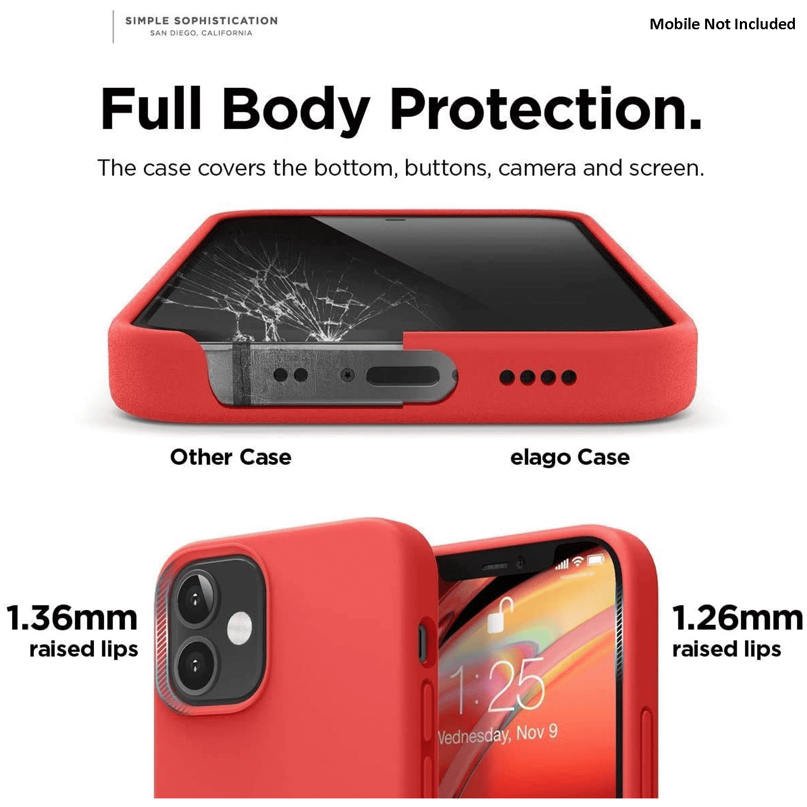 Vaku Soft Silicone & Microfiber Back Cover for Apple iPhone 12, 12 Pro (Supports Wireless Charging, Red)_5