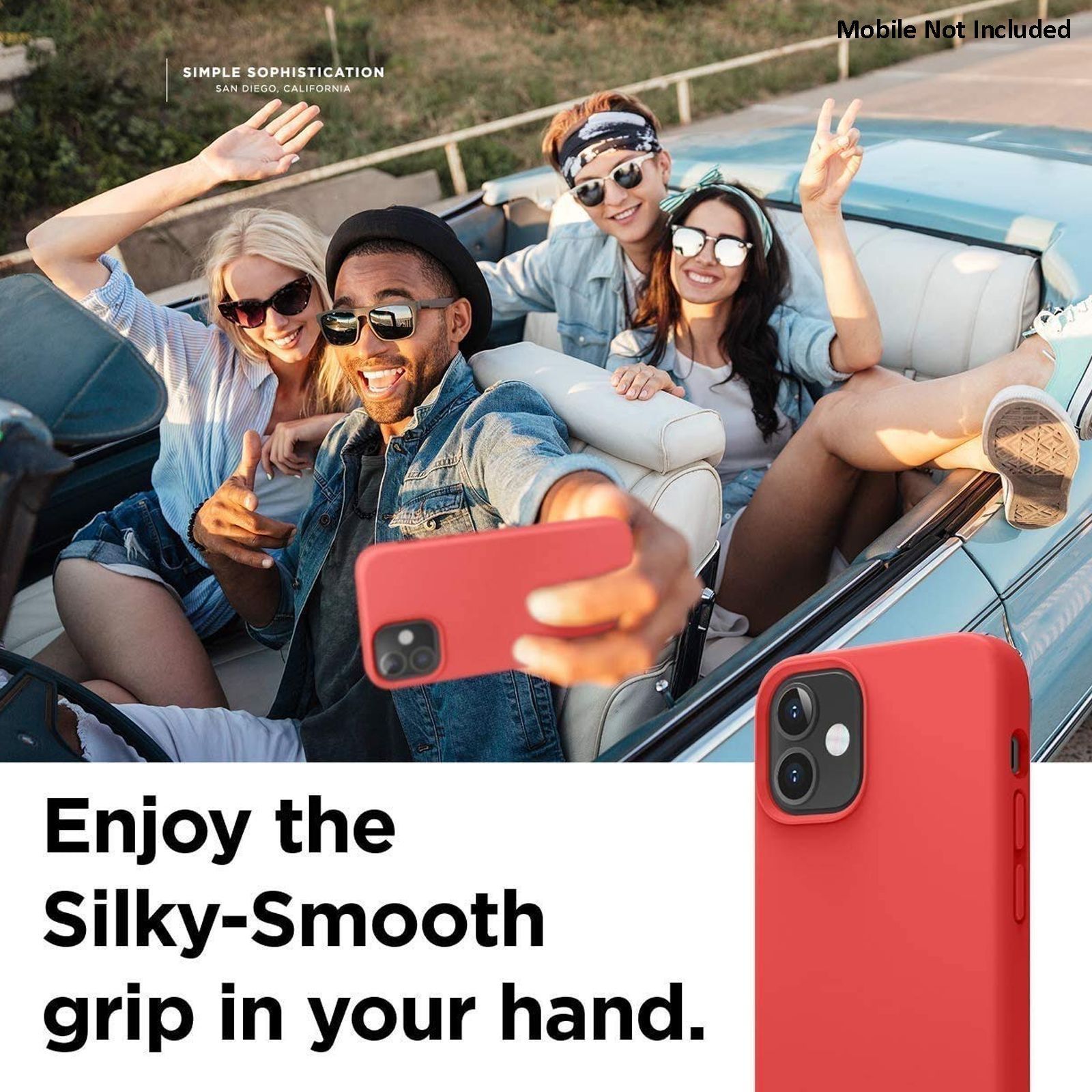 Vaku Soft Silicone & Microfiber Back Cover for Apple iPhone 12, 12 Pro (Supports Wireless Charging, Red)_7