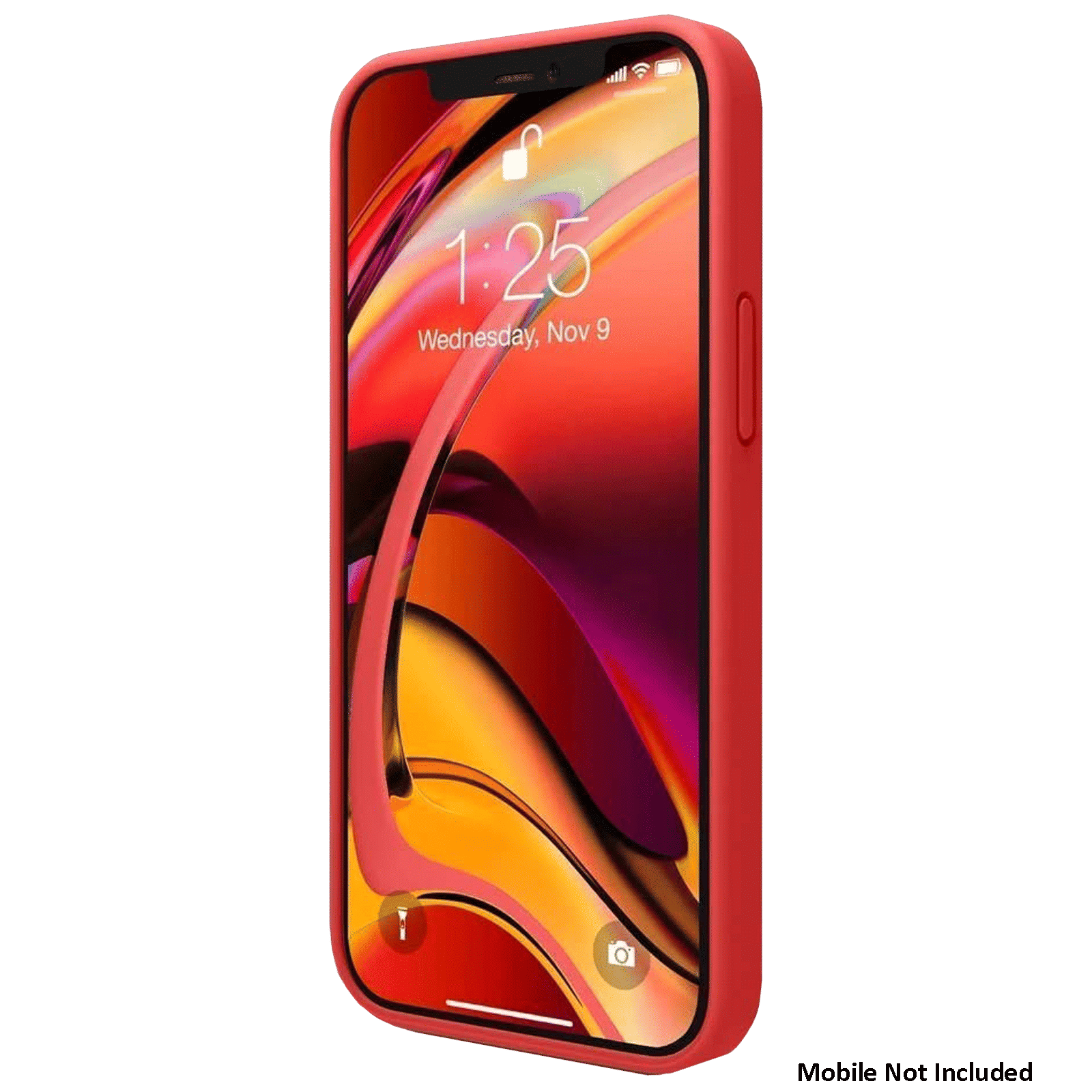 Vaku Soft Silicone & Microfiber Back Cover for Apple iPhone 12, 12 Pro (Supports Wireless Charging, Red)_8