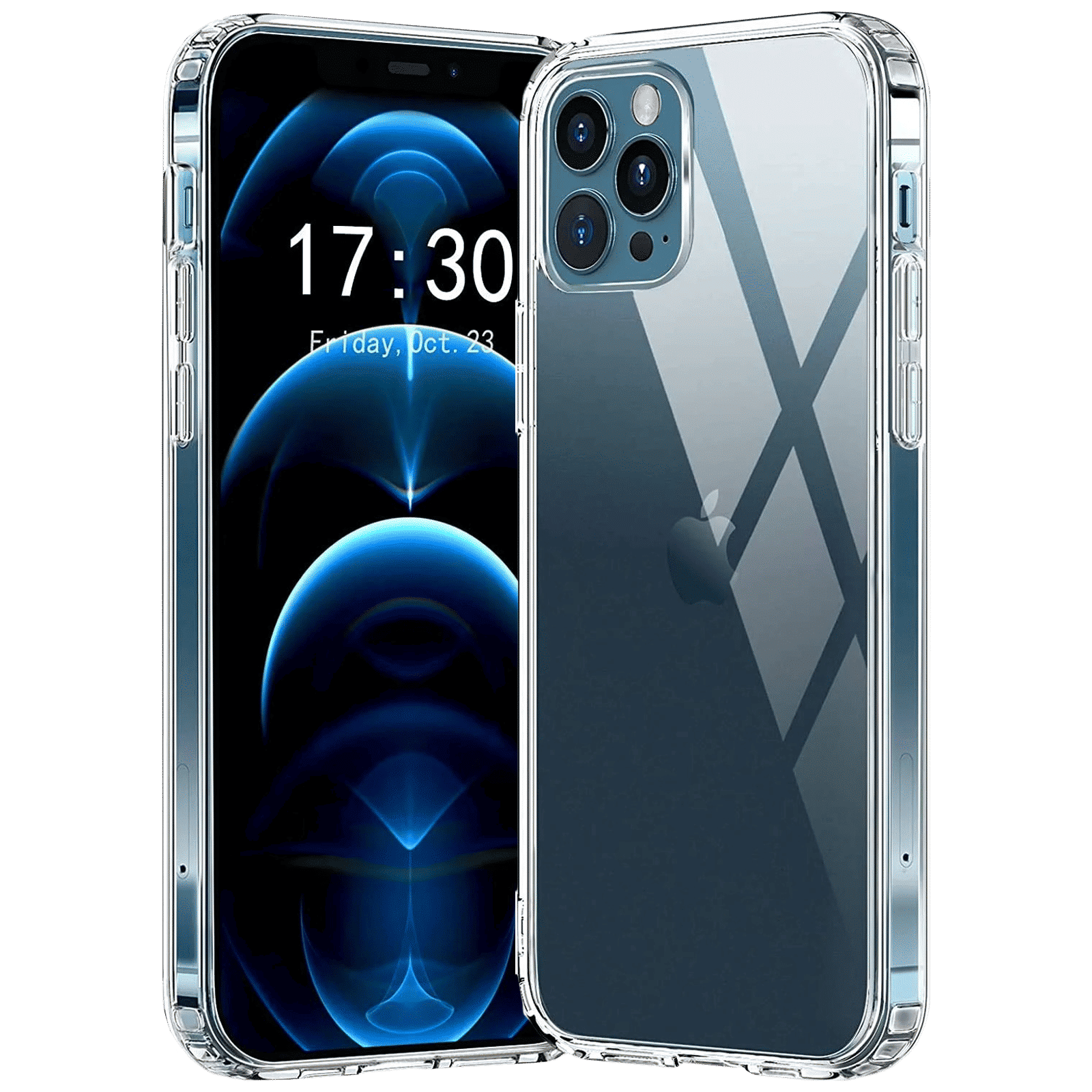 Dr. Vaku Glassy TPU Back Cover for Apple iPhone 12, 12 Pro (Ultra Lightweight, Clear)_1