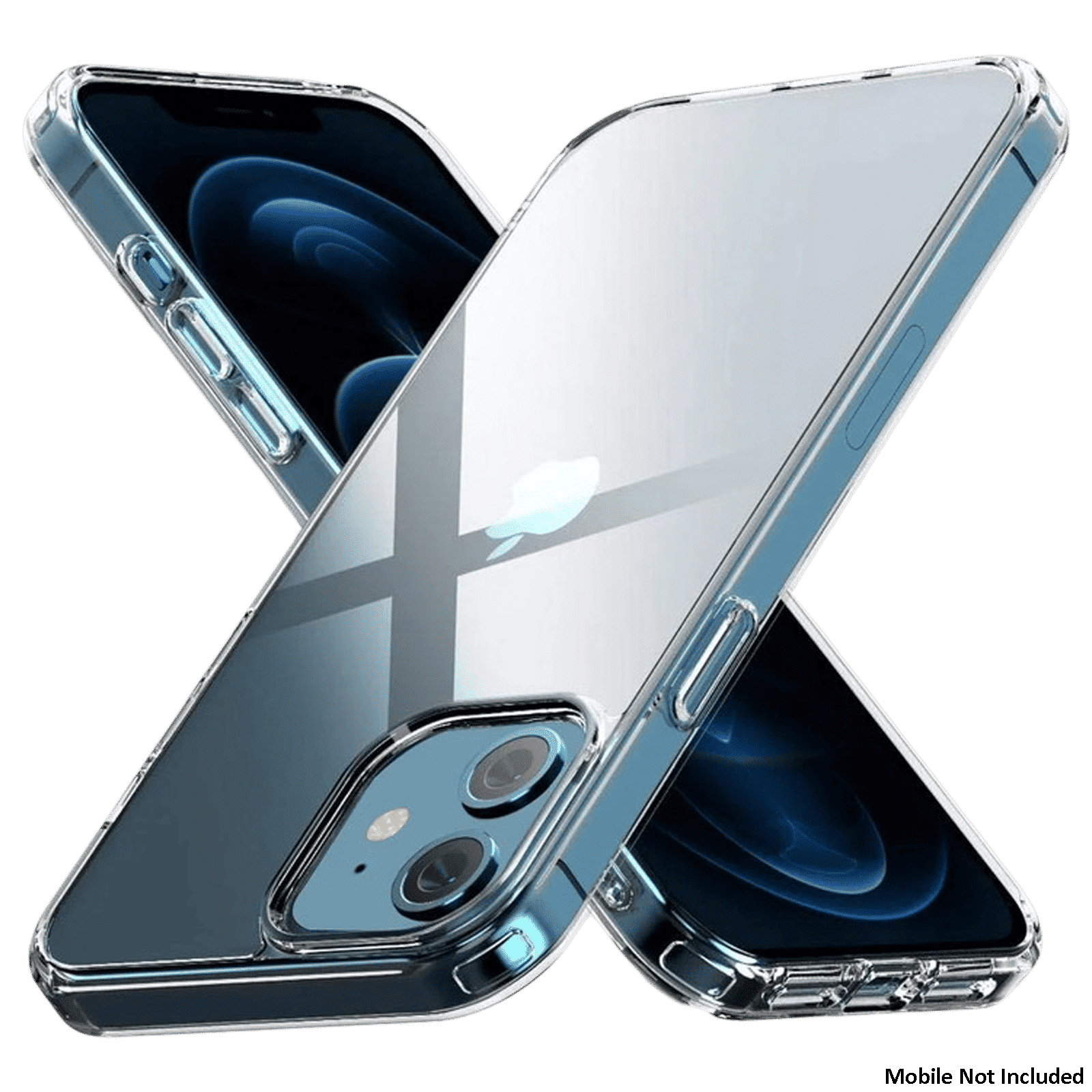 Dr. Vaku Glassy TPU Back Cover for Apple iPhone 12, 12 Pro (Ultra Lightweight, Clear)_7