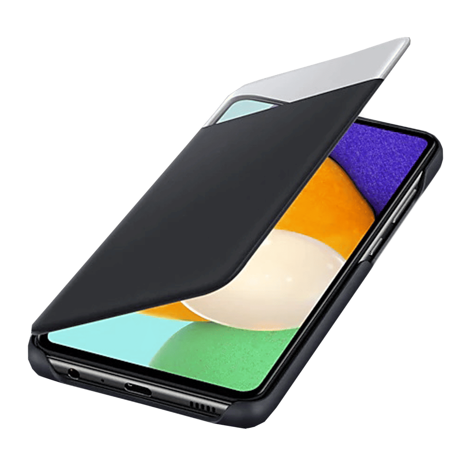 SAMSUNG Smart S View TPU Flip Cover for SAMSUNG Galaxy A52 (Anti-Microbial, Black) SAMSUNG Smart S View TPU Flip Cover for SAMSUNG Galaxy A52 (Anti-Microbial, Black)_3