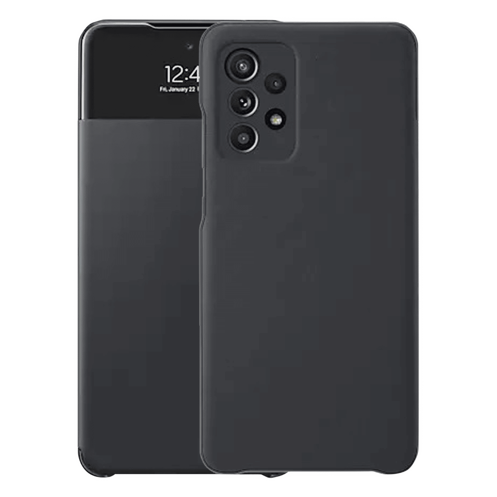 SAMSUNG Smart S View TPU Flip Cover for SAMSUNG Galaxy A52 (Anti-Microbial, Black) SAMSUNG Smart S View TPU Flip Cover for SAMSUNG Galaxy A52 (Anti-Microbial, Black)_4