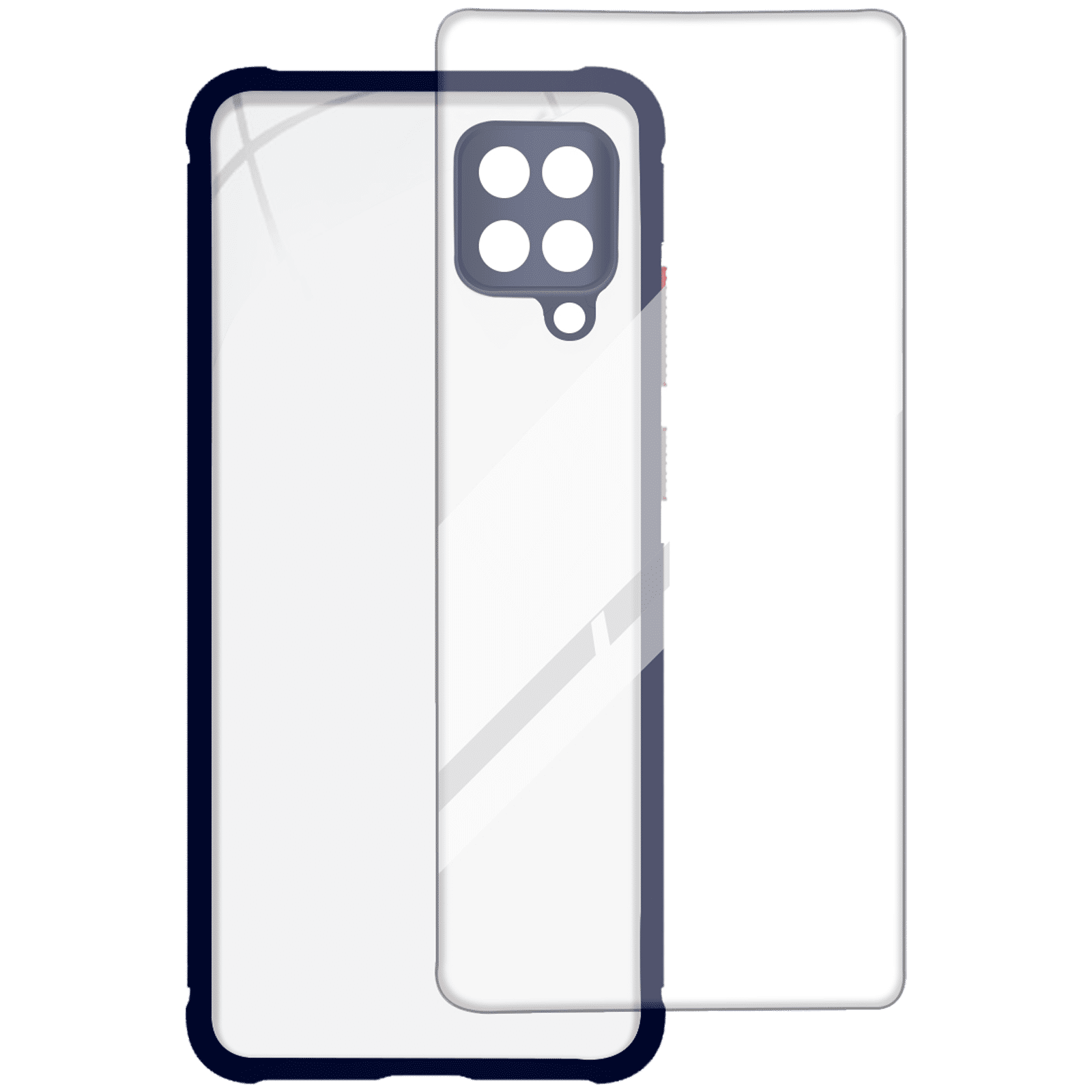 ARROW Hybrid Back Case and Screen Protector Bundle For Samsung Galaxy A12 (Ultra Transparent Visibility)_1