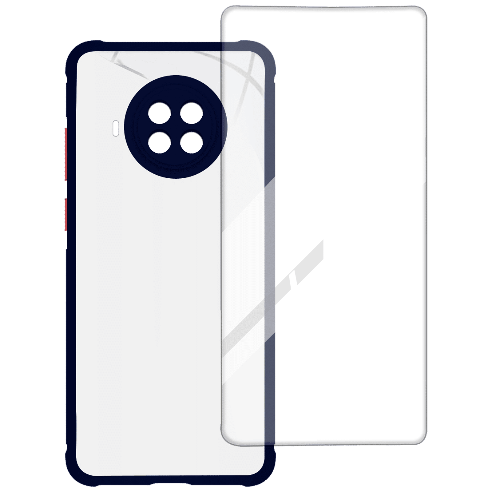 ARROW Hybrid Screen Protector & Polycarbonate Back Cover Combo for Xiaomi Mi 10i (Scratch Protection, Blue)_2