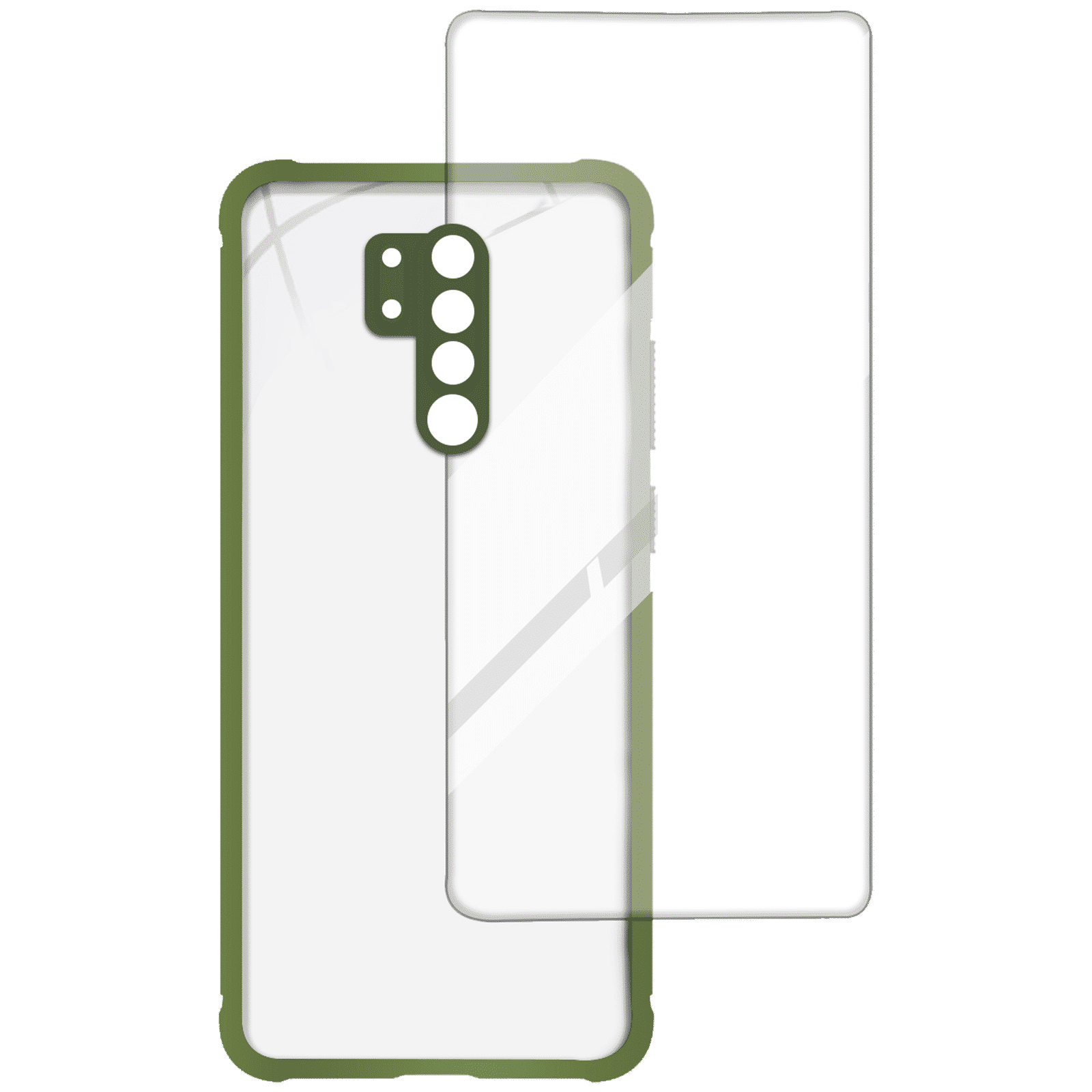 ARROW Hybrid Screen Protector & Polycarbonate Back Cover Combo for Xiaomi Redmi 9 Prime (Anti Scratch Design, Light Green) ARROW Hybrid Screen Protector & Polycarbonate Back Cover Combo for Xiaomi Redmi 9 Prime (Anti Scratch Design, Light Green)_2