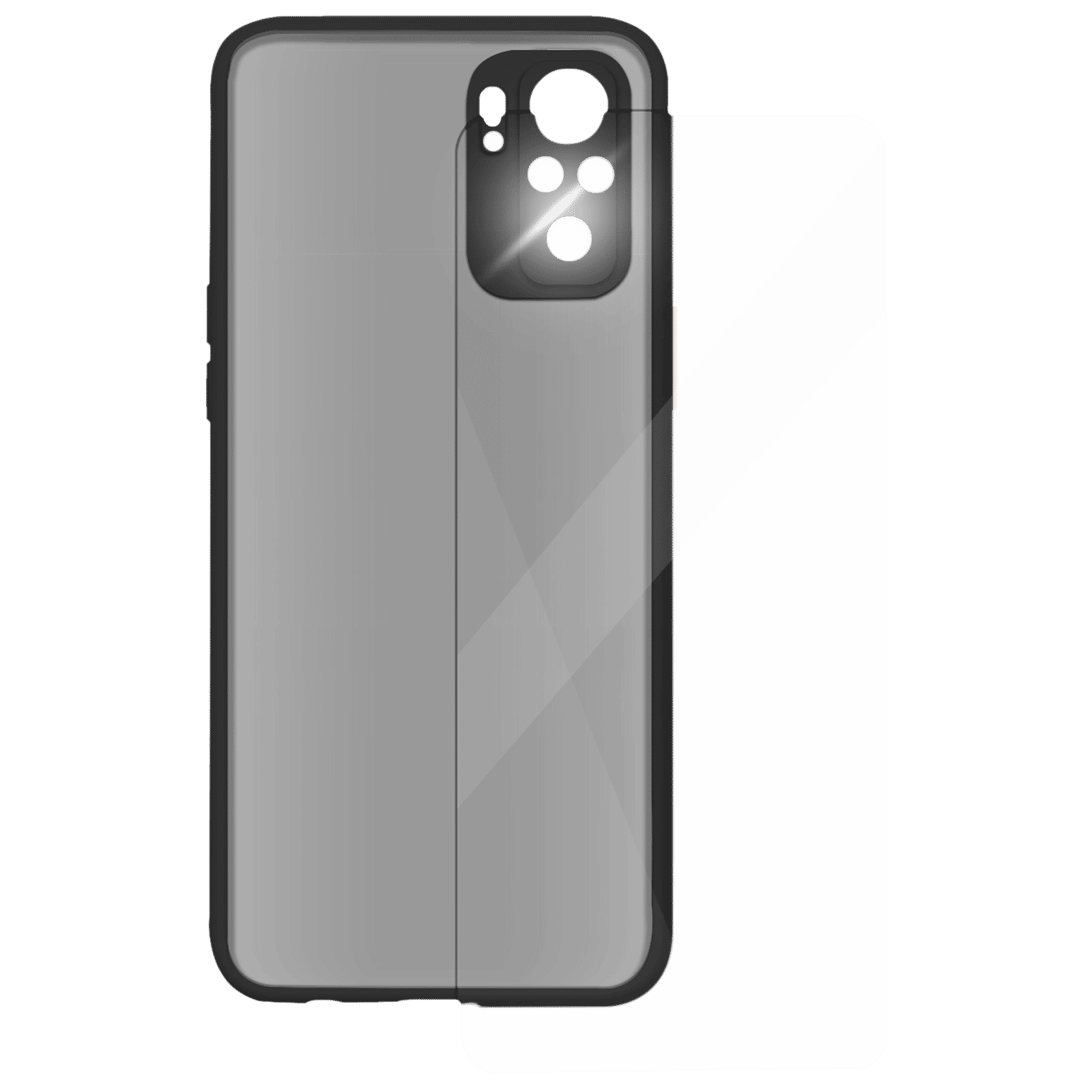 Arrow Duplex Screen Protector & Polycarbonate Back Cover Combo for Redmi Note 10 (Anti Scratch Design, Black)_1