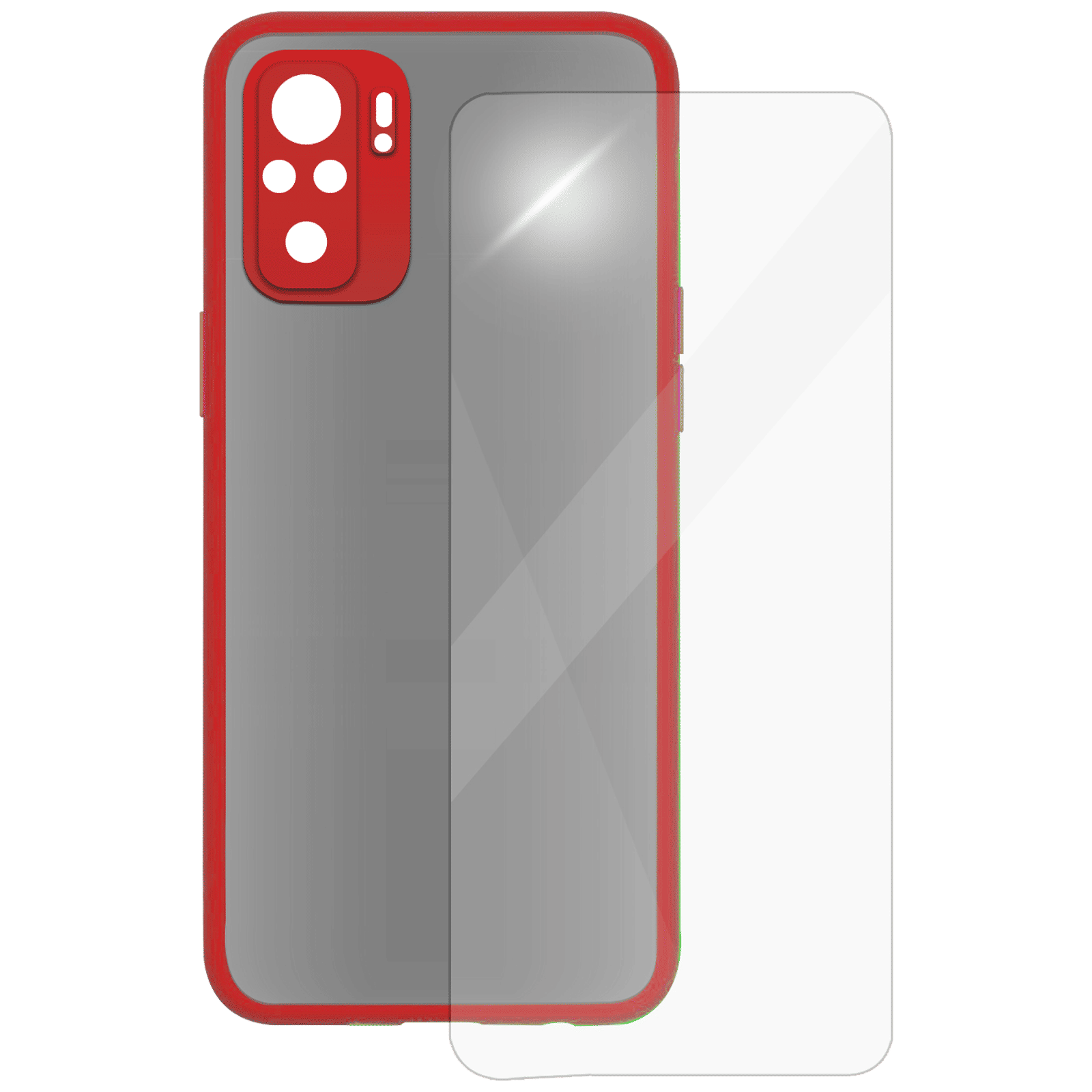 ARROW Camera Duplex Screen Protector & Polycarbonate Back Cover Combo for Xiaomi Mi Note 10 (Anti Scratch Design, Red) ARROW Camera Duplex Screen Protector & Polycarbonate Back Cover Combo for Xiaomi Mi Note 10 (Anti Scratch Design, Red)_1