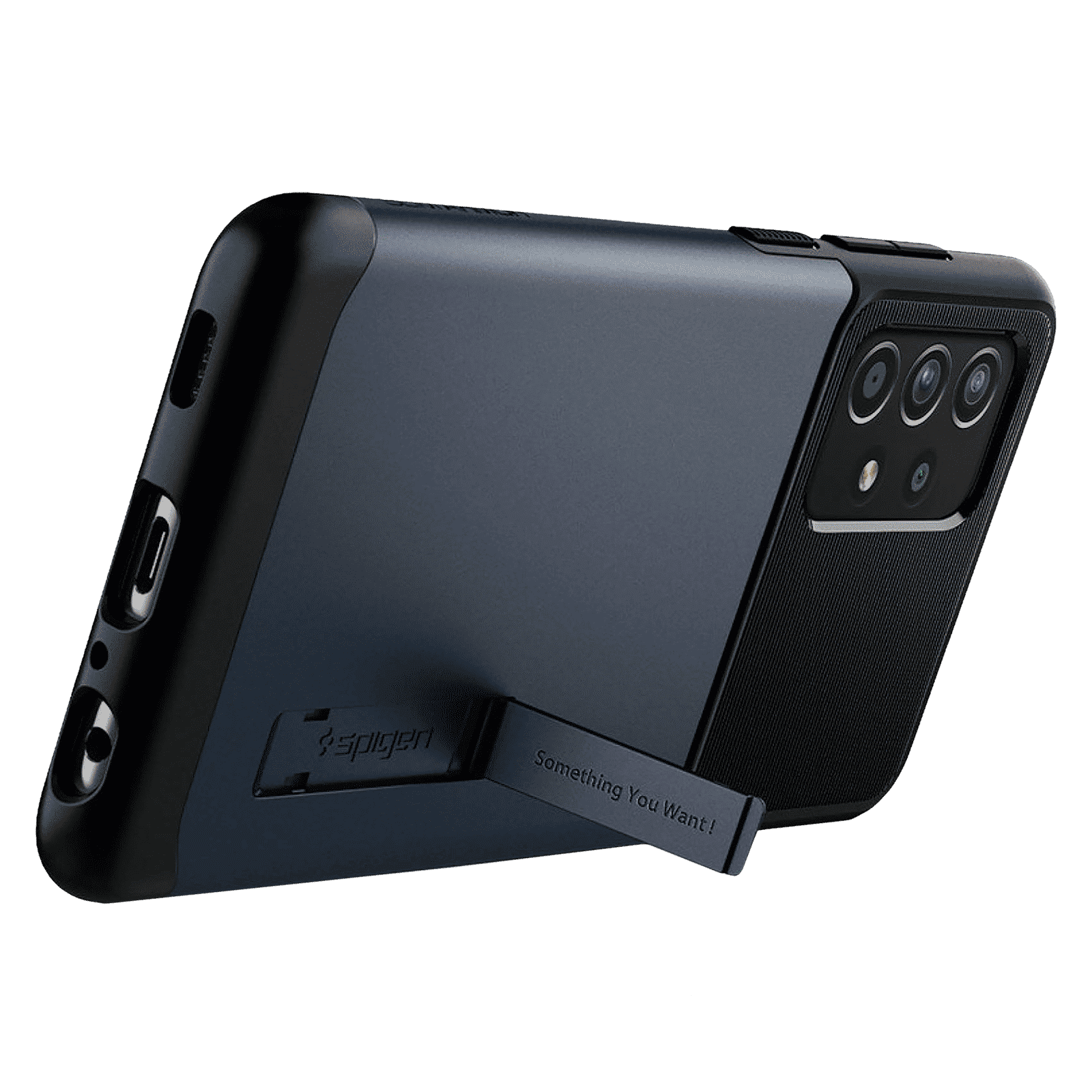 spigen Slim Armor Hard TPU & Polycarbonate Back Cover for SAMSUNG Galaxy A52, Galaxy A52 5G, Galaxy A52s 5G (Air Cushion Technology, Metal Slate)_4