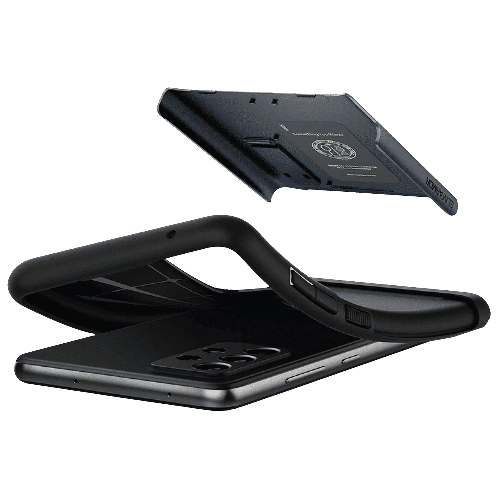 spigen Slim Armor Hard TPU & Polycarbonate Back Cover for SAMSUNG Galaxy A52, Galaxy A52 5G, Galaxy A52s 5G (Air Cushion Technology, Metal Slate)_5